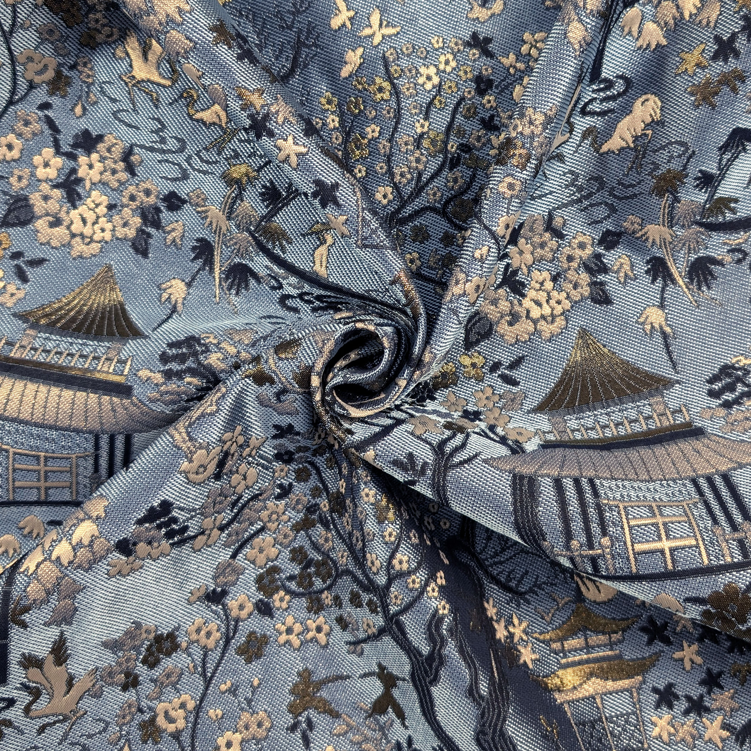 Jacquard Alta Moda Giardino Giapponese Lurex Image