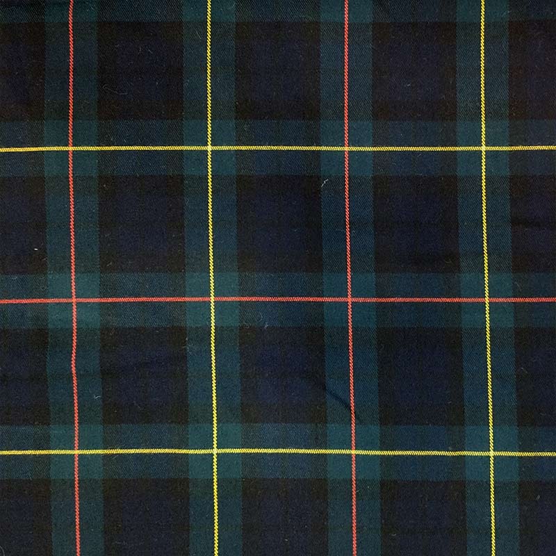 Tartan Verdone Scuro con Righe Sottili Colorate