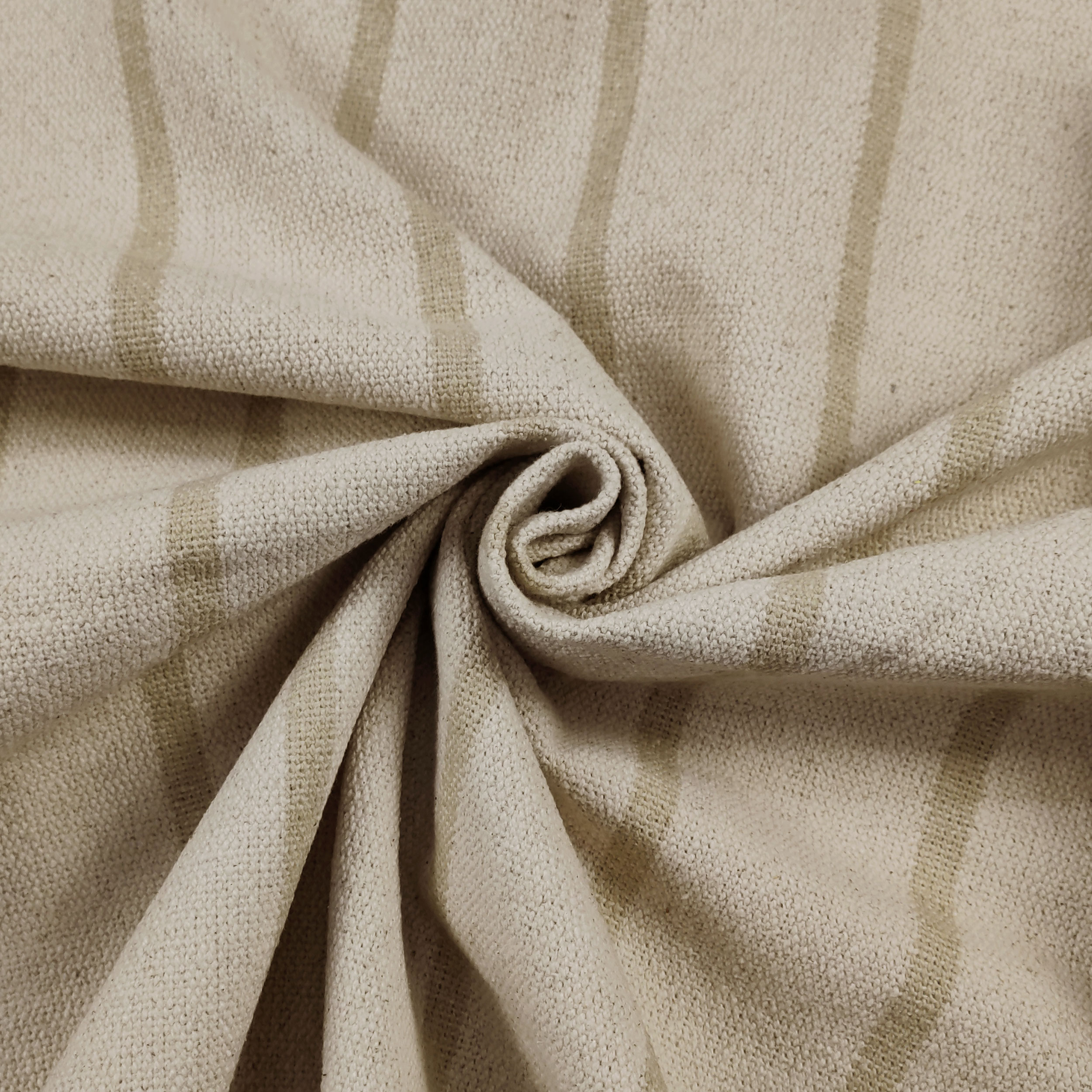 Cotone Lino Natural Righe Arredo Image
