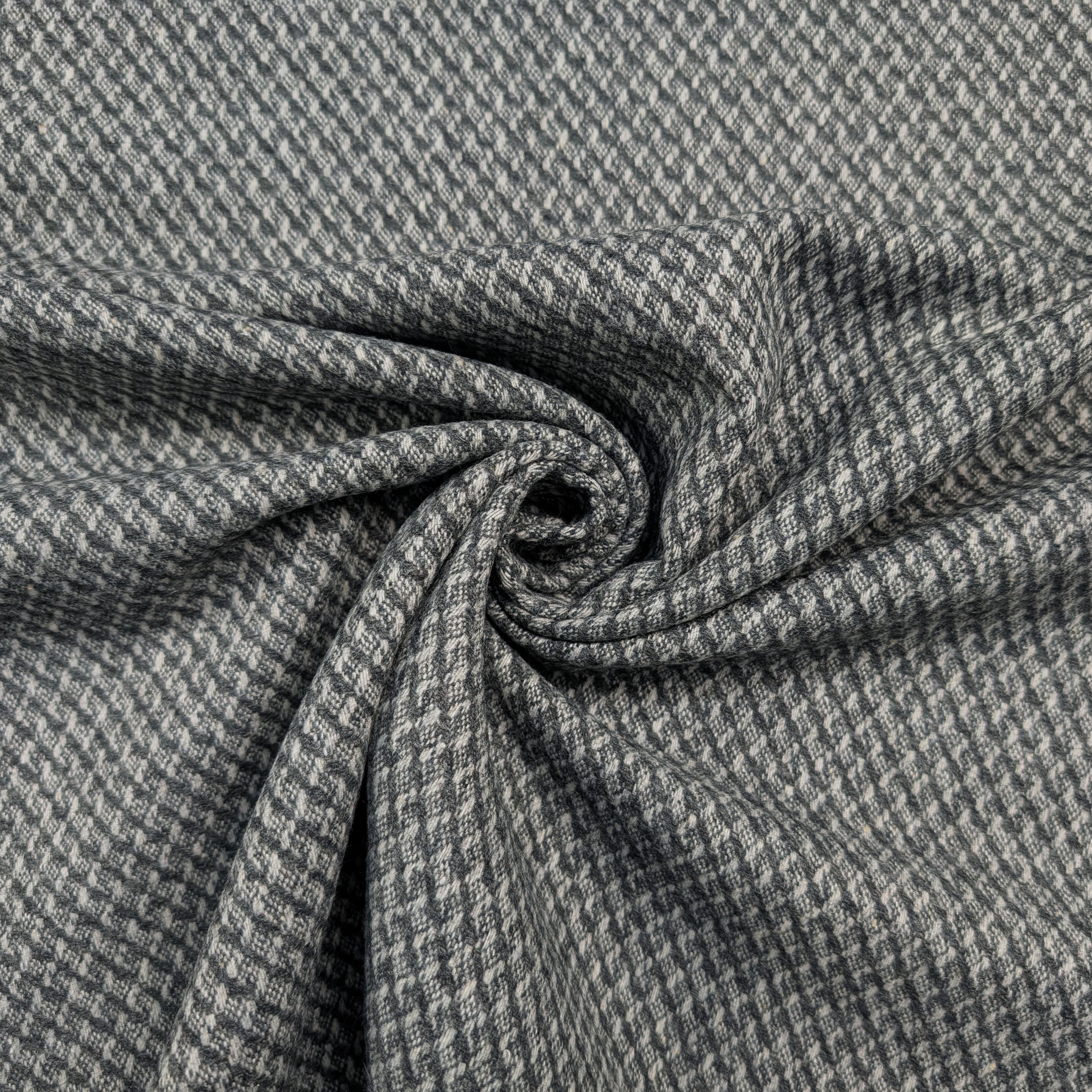 Jacquard Lana Fantasia Astratta Grigio Image