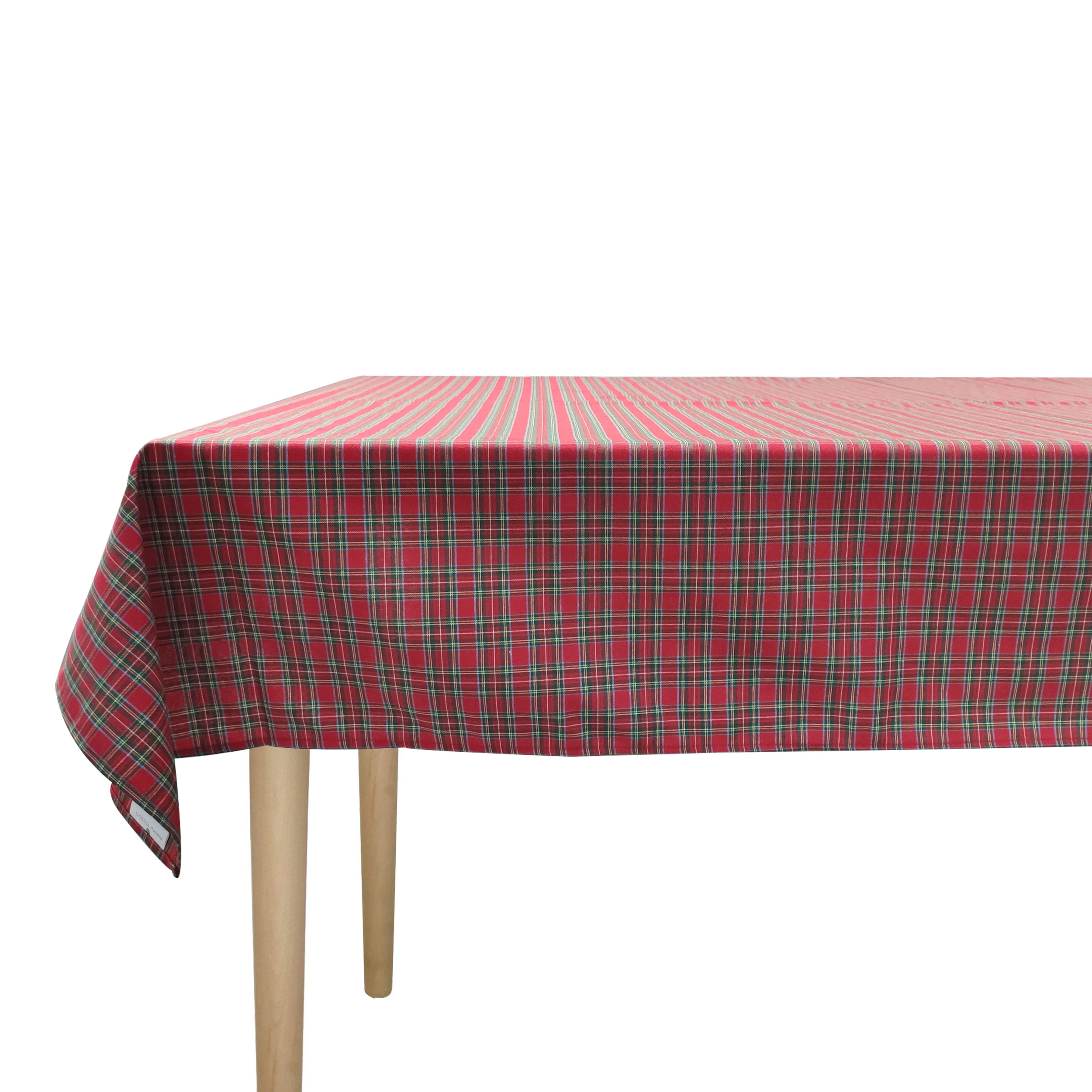 Tovaglia Confezionata Tartan Rosso e Verde