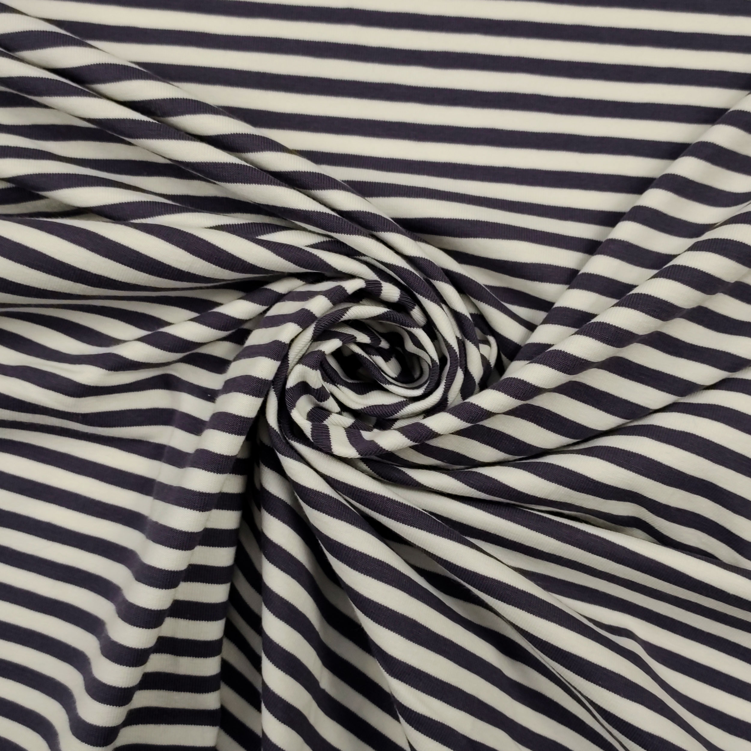 Maglina Morbida Righe Cotone Grigio Image