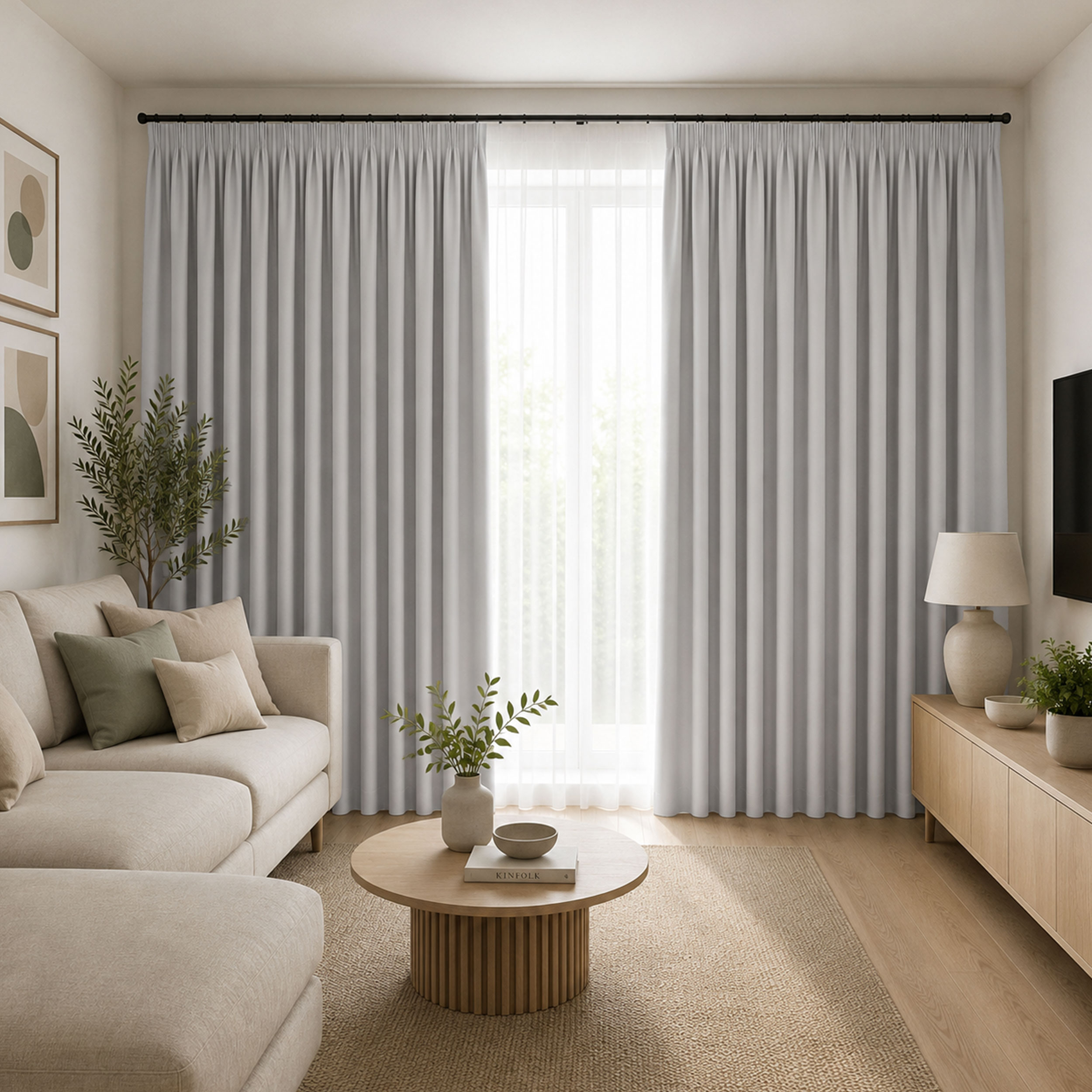 Tessuto Tenda Buio 100% Oscurante Grigio Perla Image