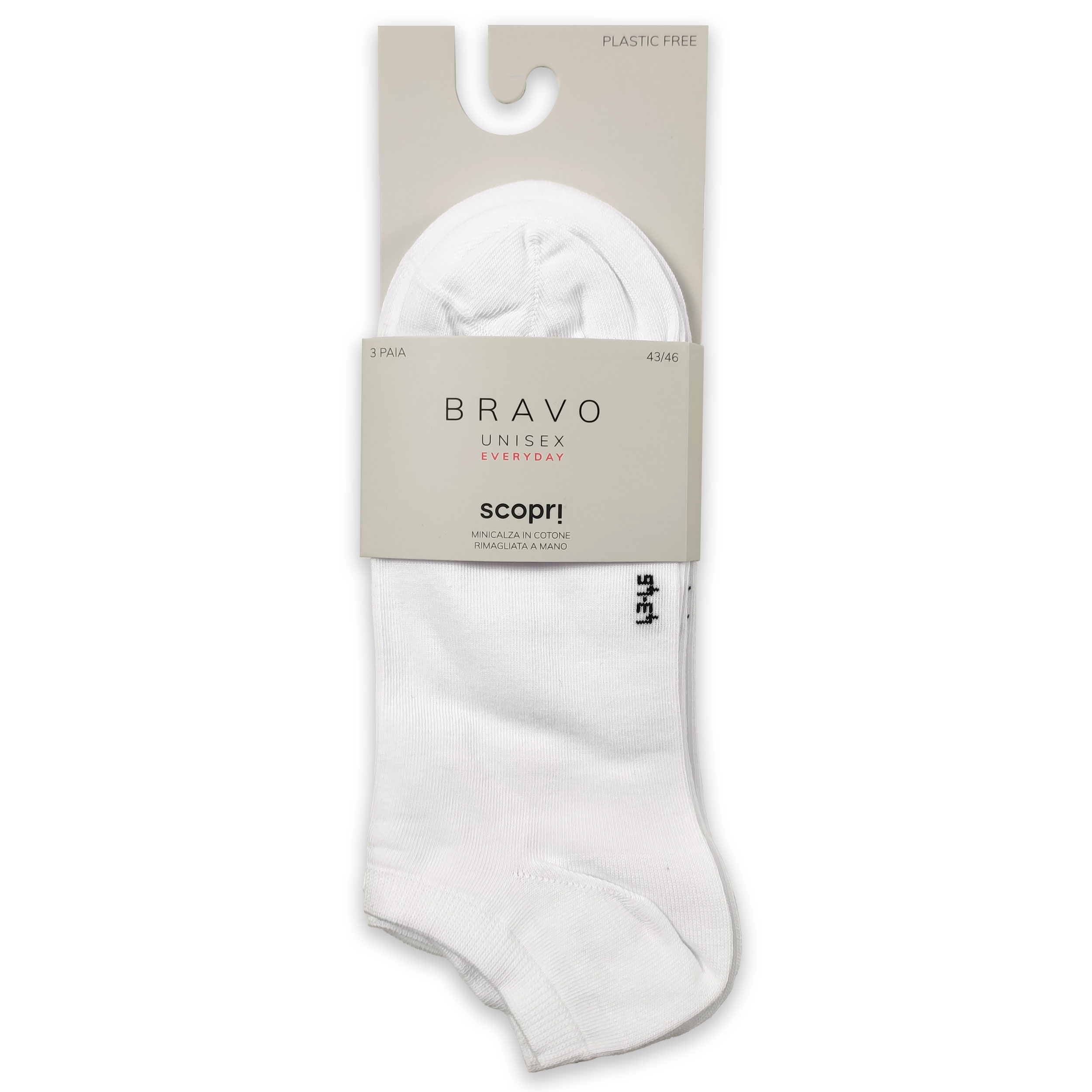 Minicalze in Cotone Bianco 43-46 | Panini