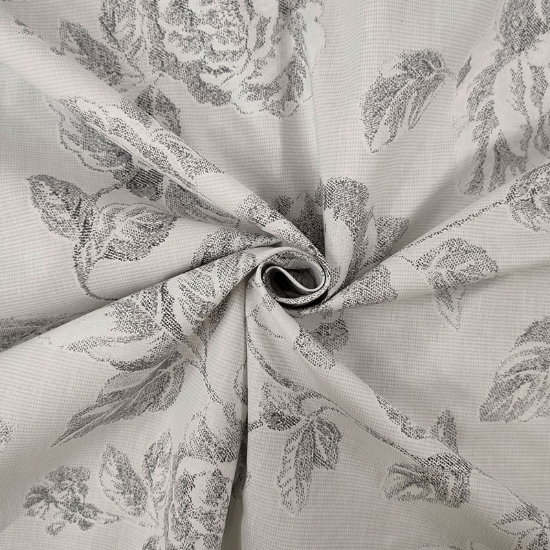 Tessuti cotone rose disegnate