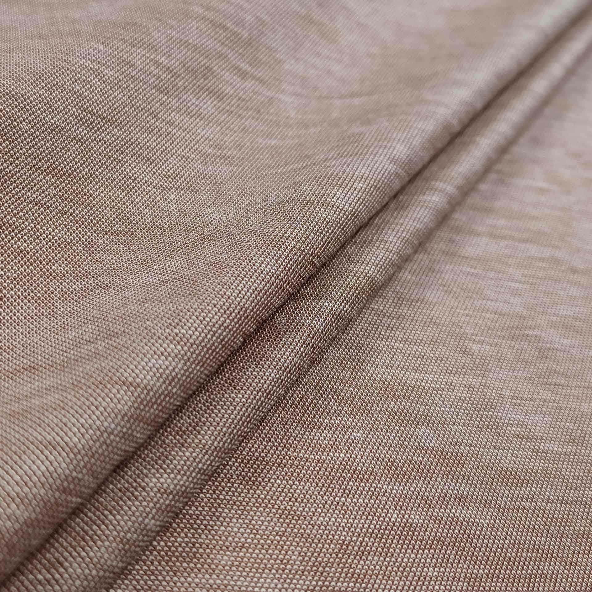 Tessuto Jersey Linen Look Naturale Rosa Antico Melange Tessuto Jersey Linen Look Naturale Rosa Antico Melange