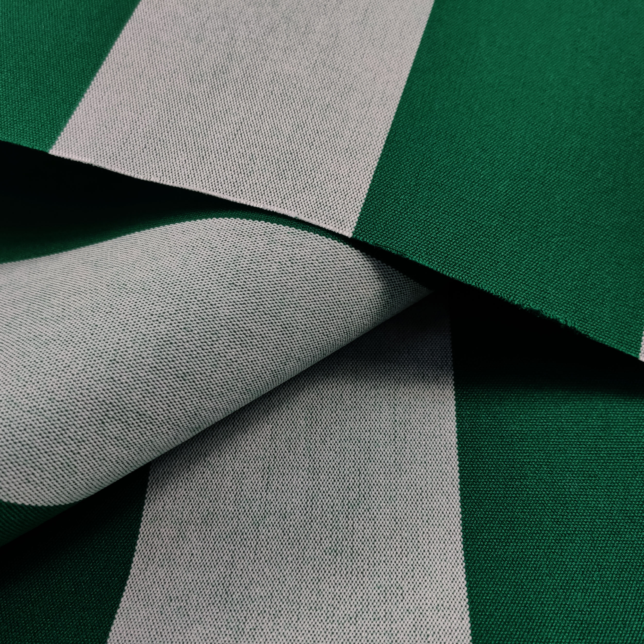 Tenda Da Sole A Righe Verdi Con Anelli - 200x300 Cm Per Esterno - Foto 2