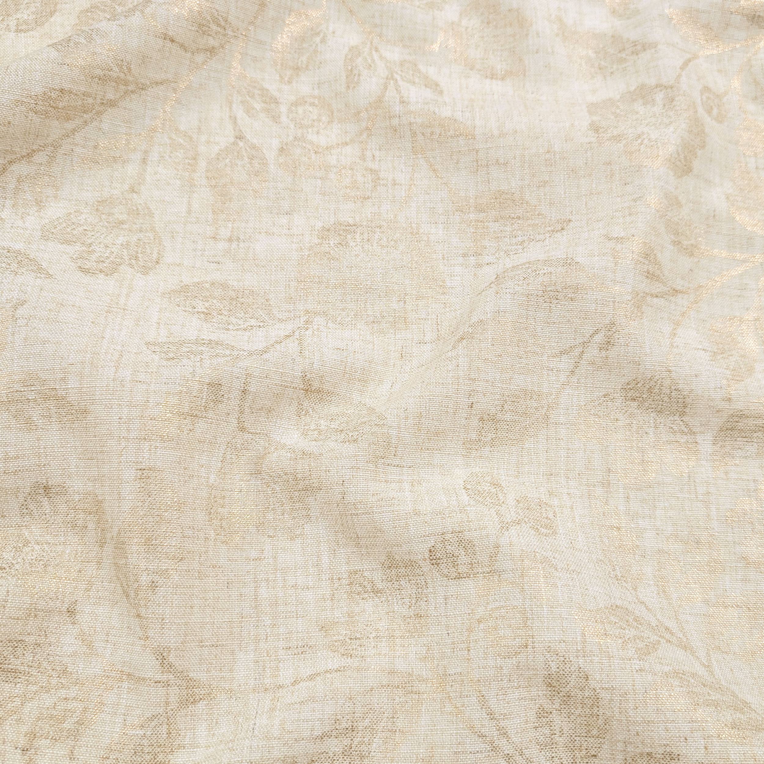 Misto Lino Naturale Fiori Lurex Image