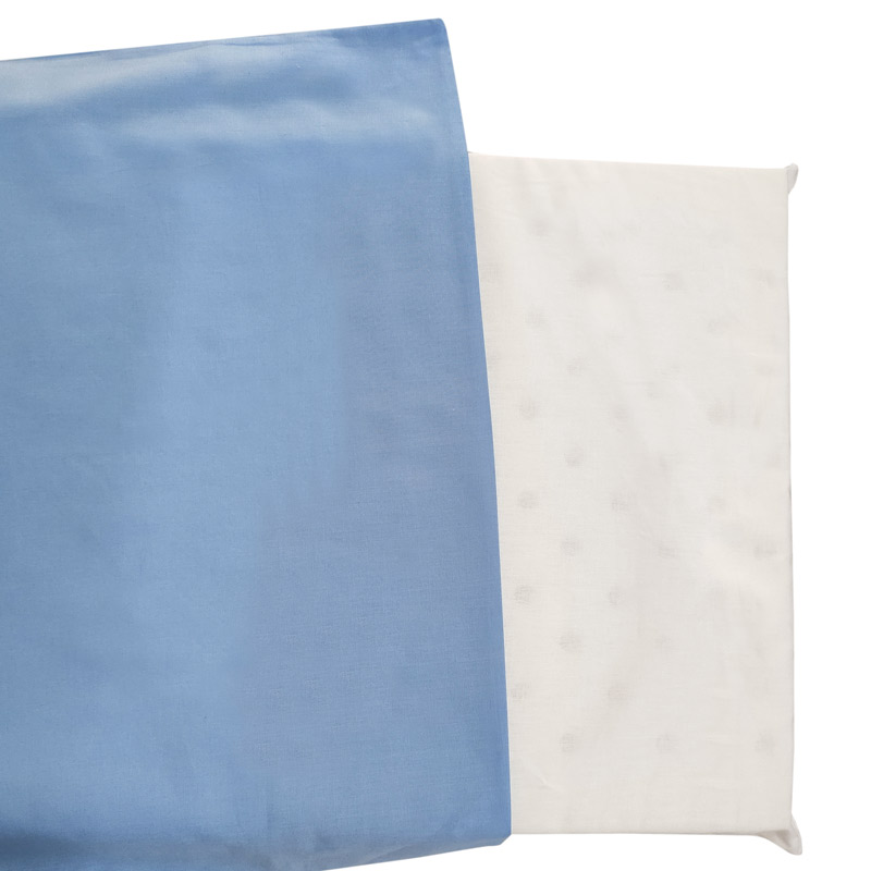 Federa azzurra cuscino