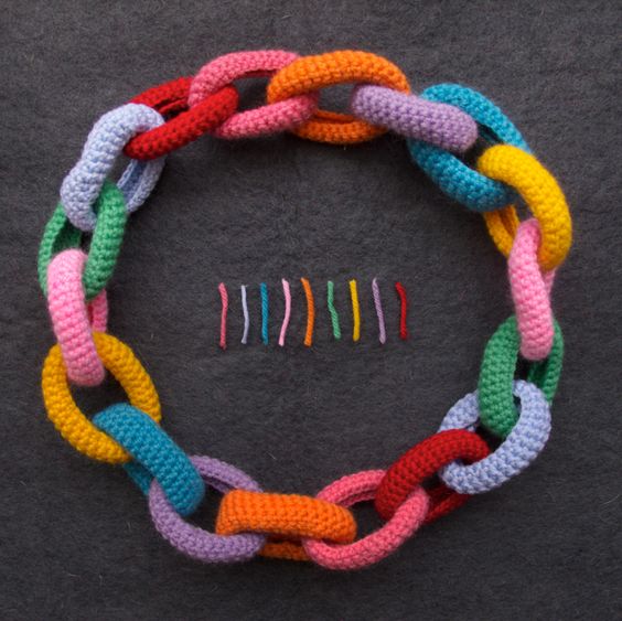 collana-crochet cucito-colori-panini-tessuti