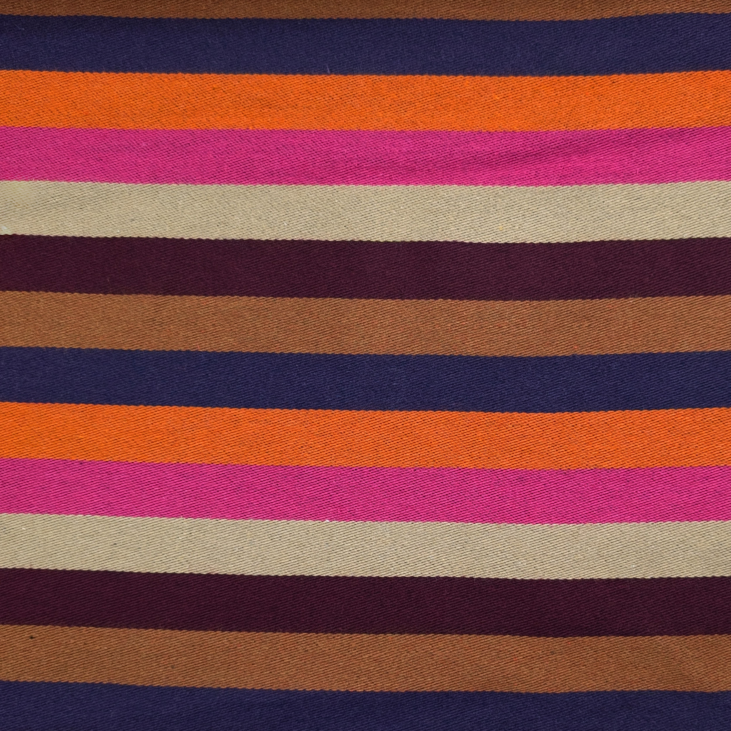 Tessuto Cotone Righe Colorate Image
