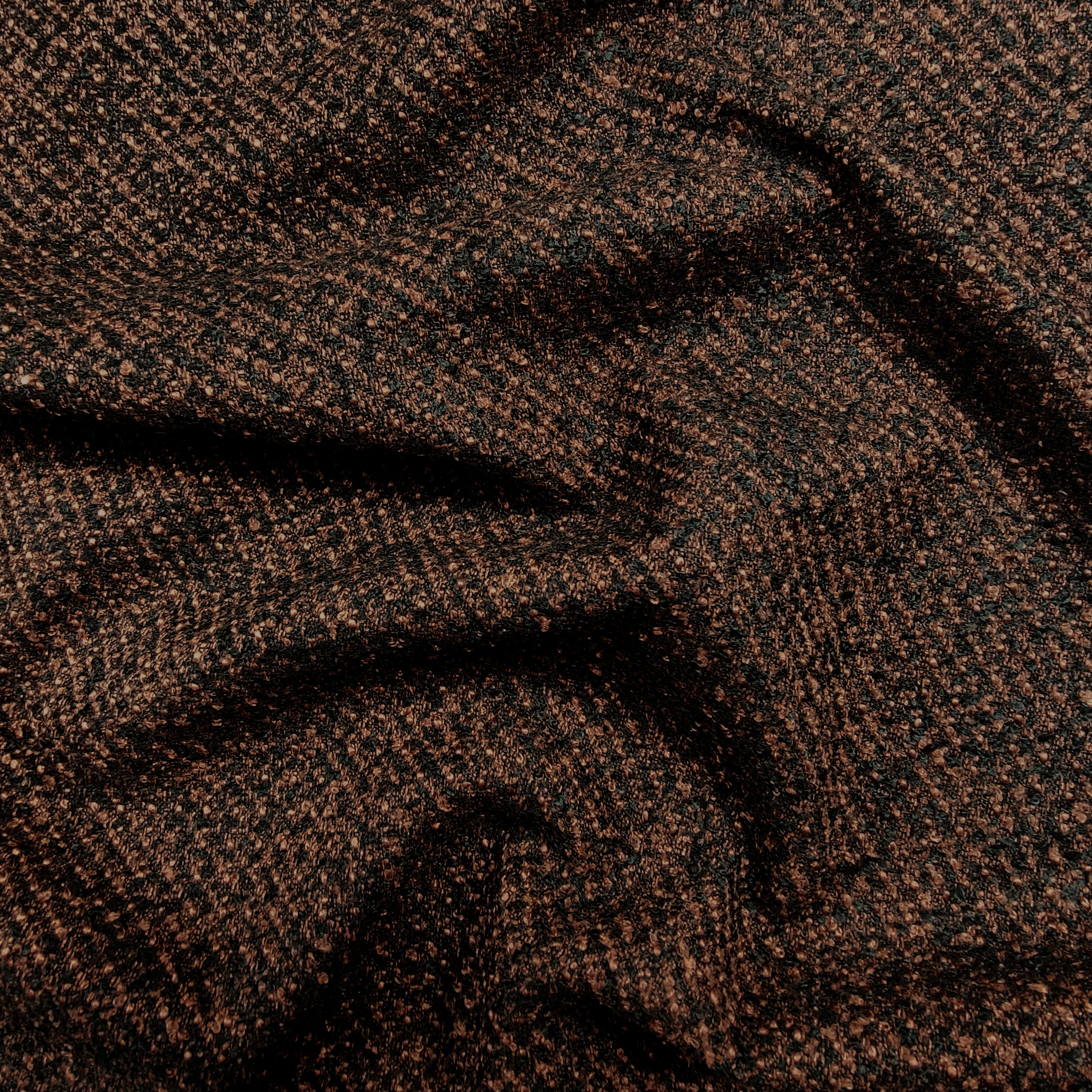 Cappotto Tweed Marrone e Nero
