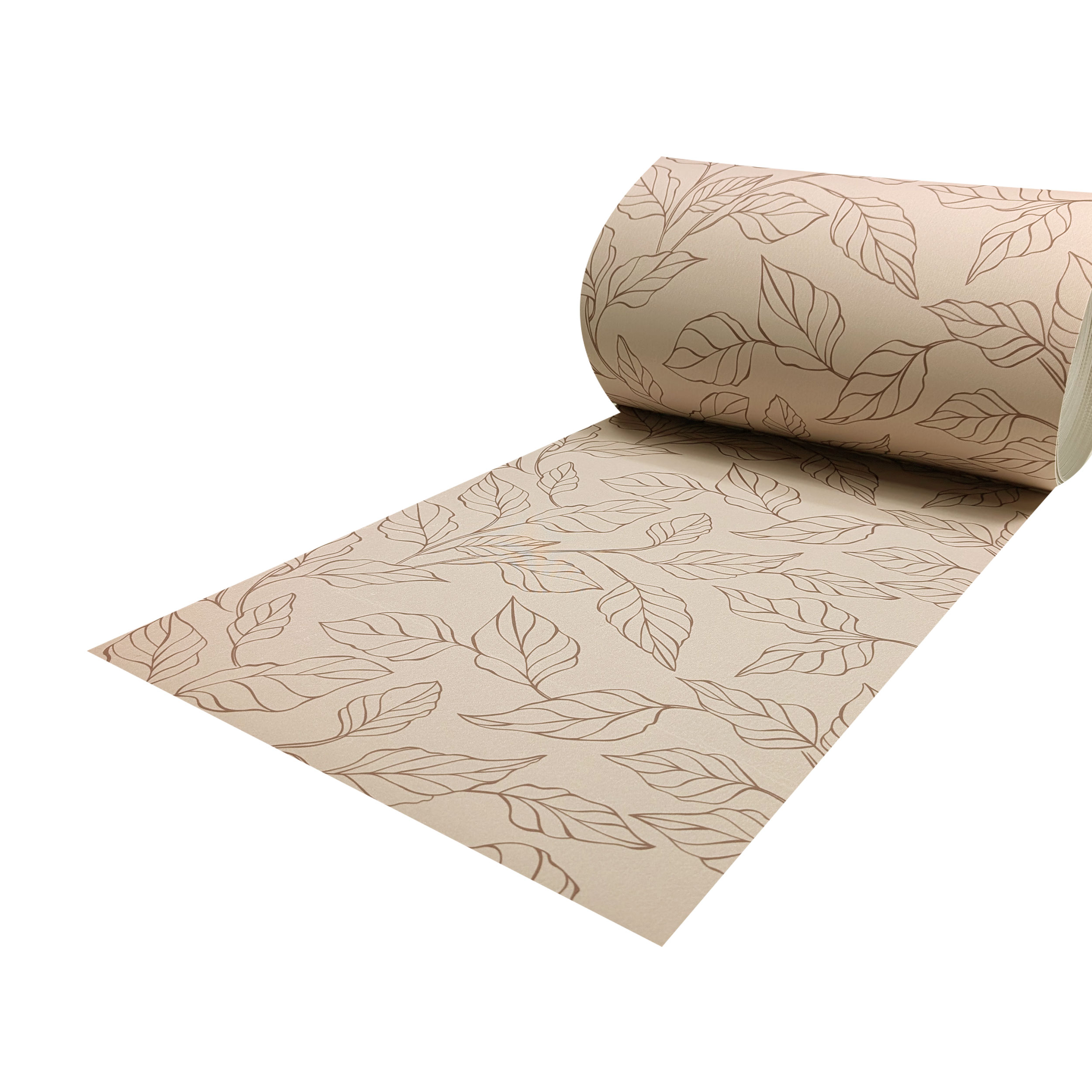 Passatoia da Cucina Foglie Sfondo Beige Image
