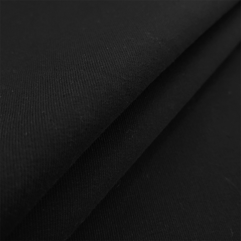 Felpa di Cotone Organico Tinta Unita  Nero 