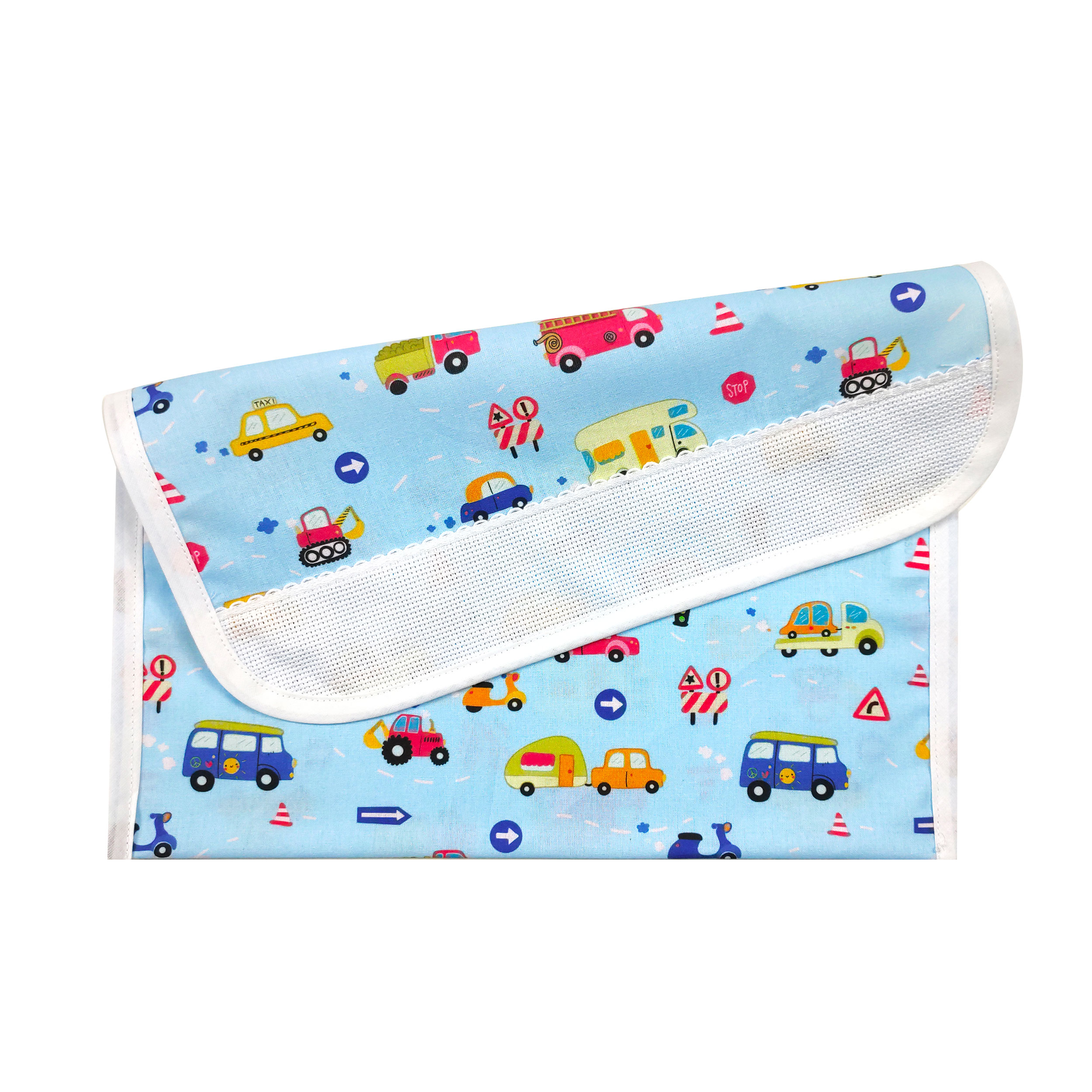 Coordinato Asilo Macchinine Sfondo Azzurro