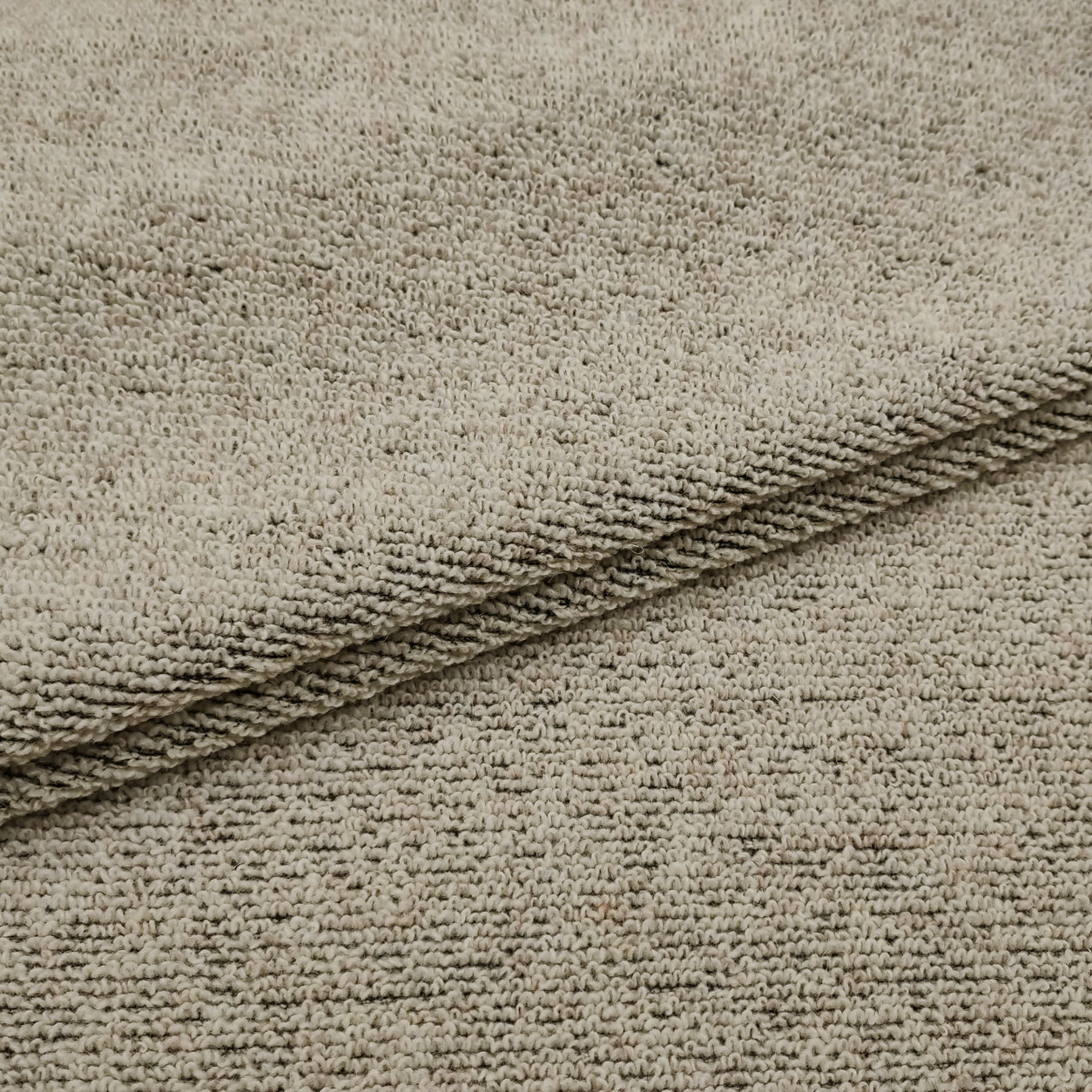 Tessuto Misto Cotone Elasticizzato Panna