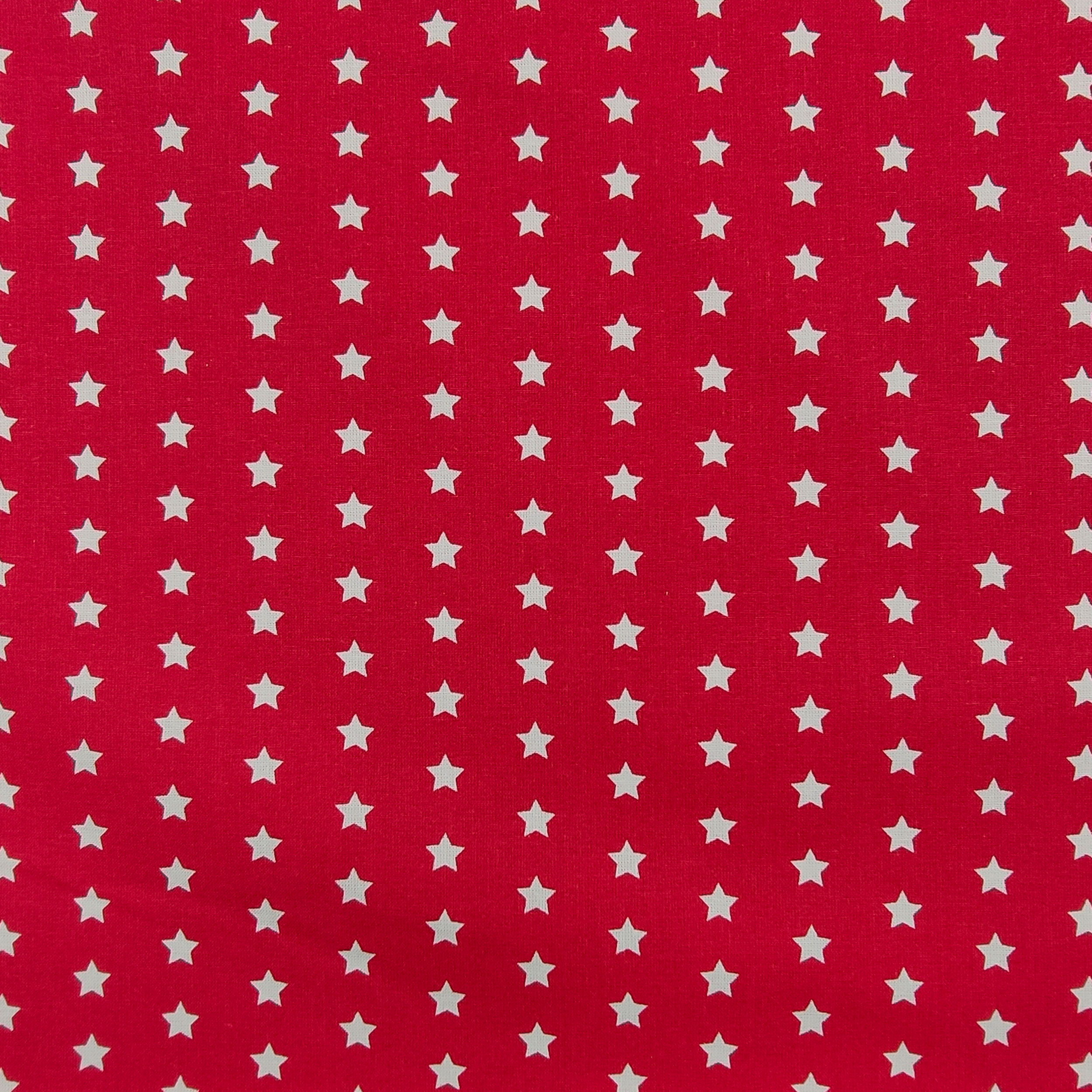 Tessuto Cotone Stelle Bianche Sfondo Colorato  2