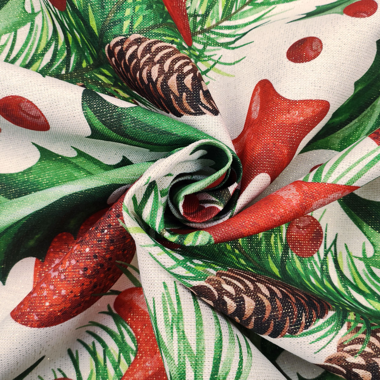 Tessuto Policotone Natalizio A Fantasia - 45 Pollici, Leggero, Perfetto Per Lavoretti E Decorazioni - Foto 3