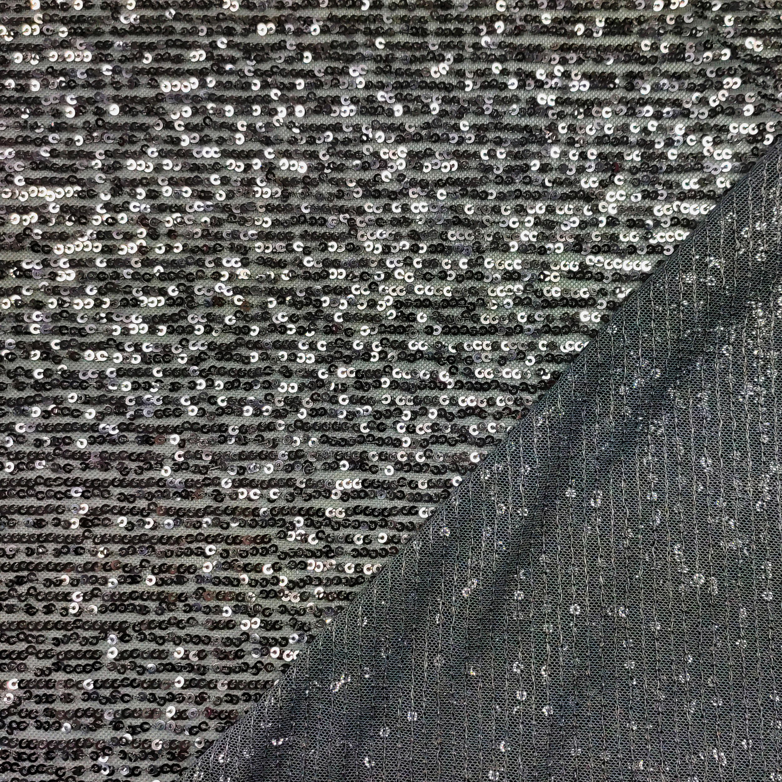 Tessuto Paillettes Grigie