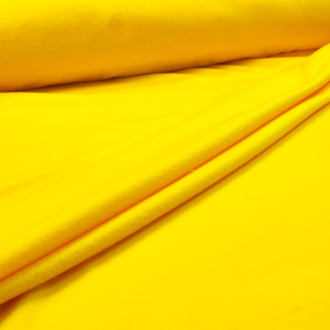 tessuto pile antipilling tinta unita giallo