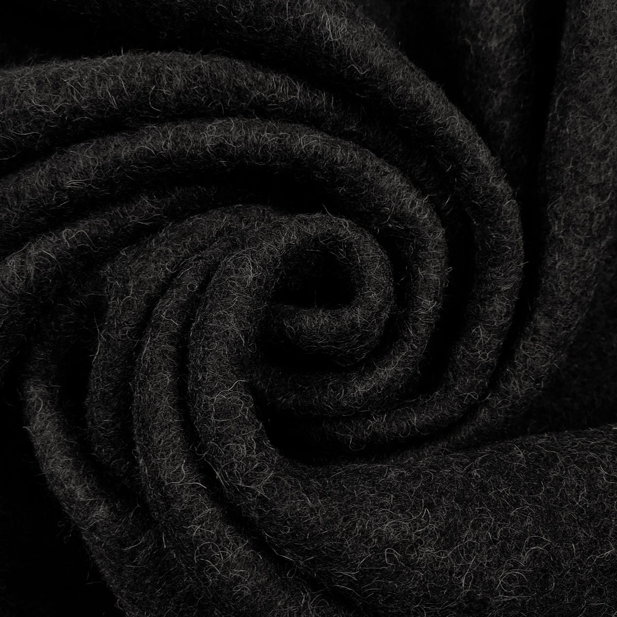 Tessuto per cappotti lana nero