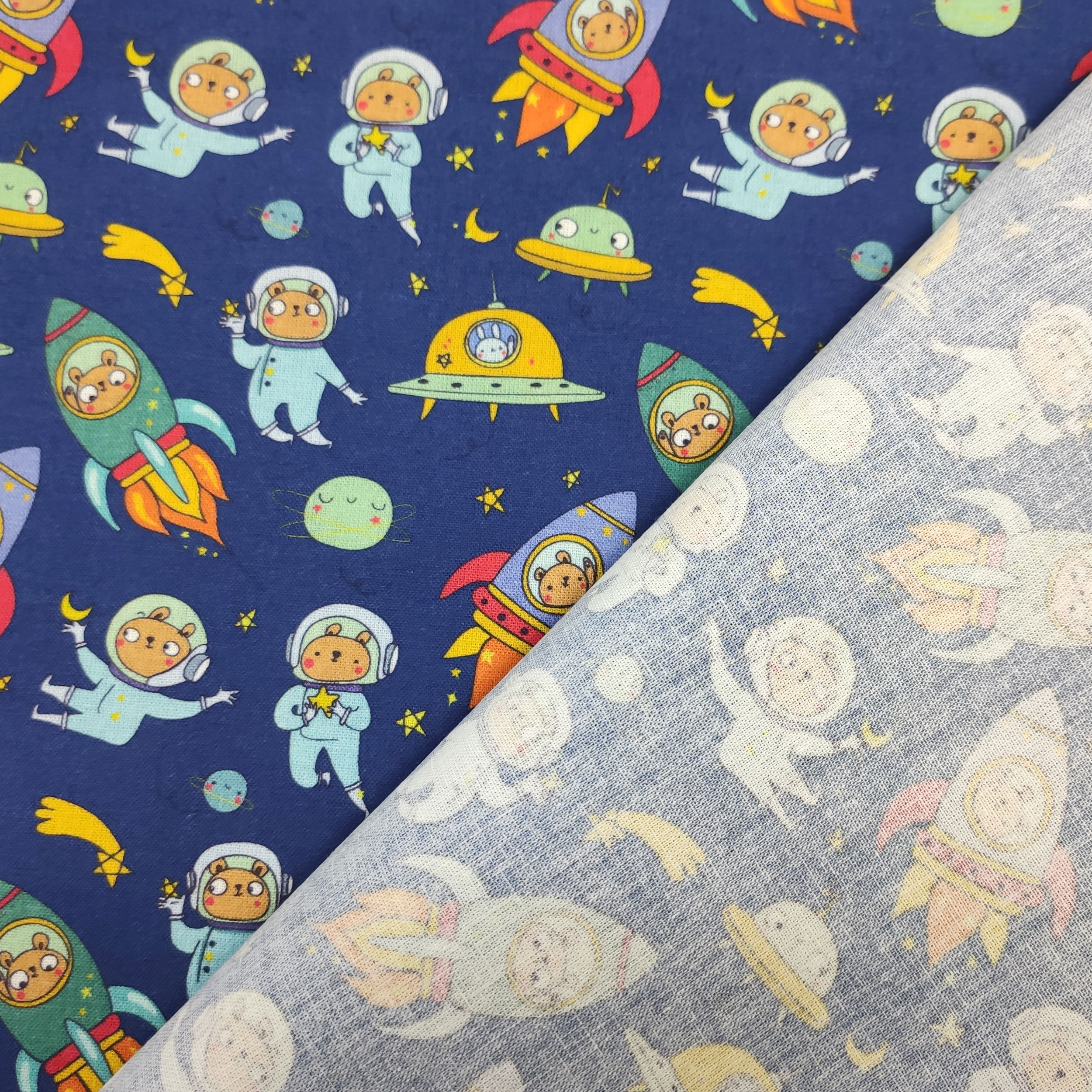Cotone Orsetti Astronauti Piccoli Image