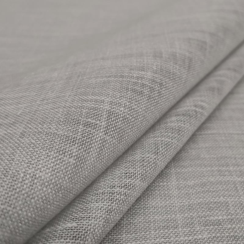 Scampolo Tenda Misto Lino Grigio Chiaro 90x320 cm Image