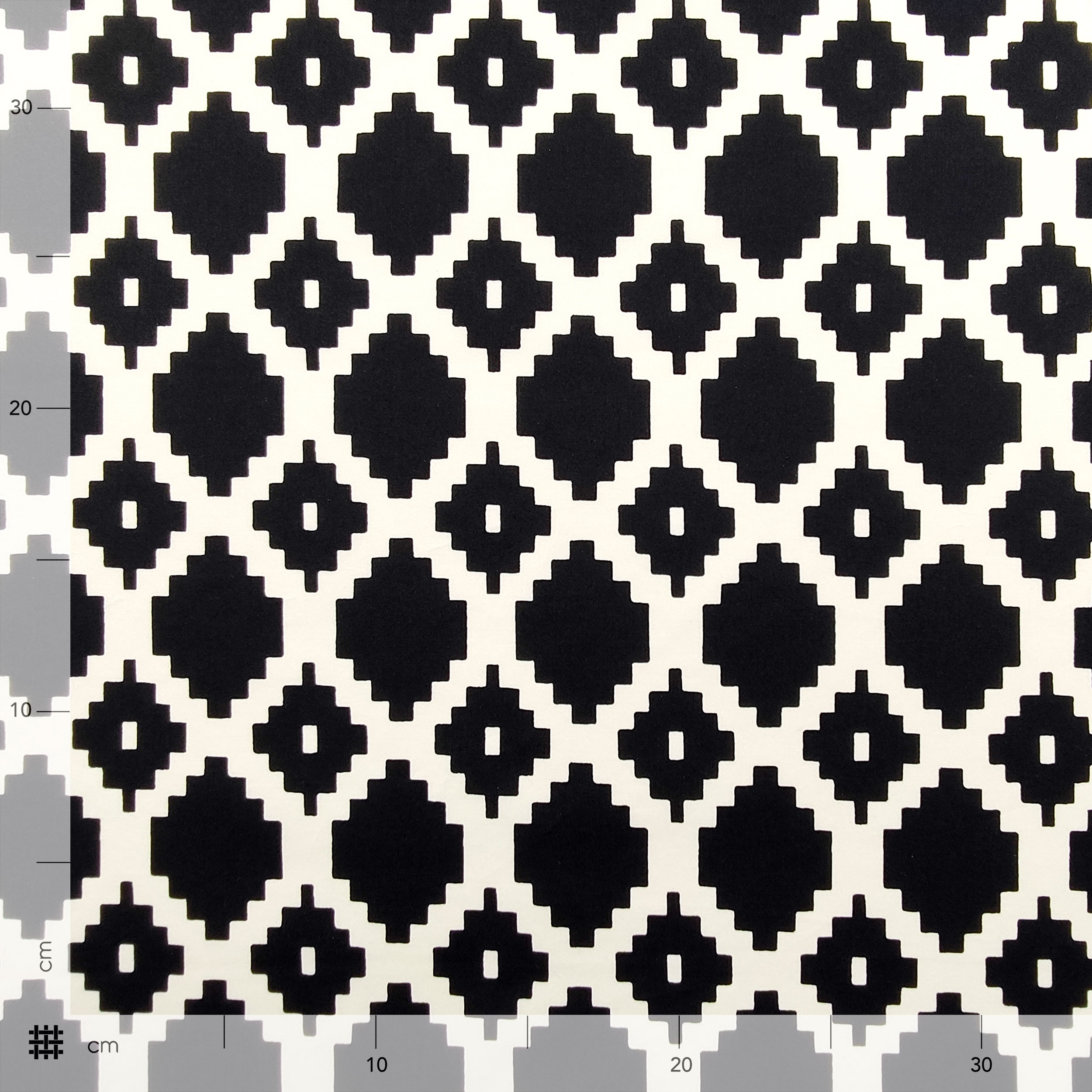 Cotone Elasticizzato Moda Bianco e Nero