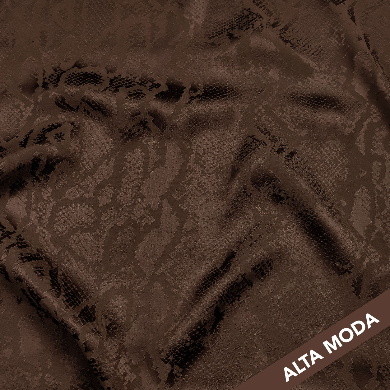 Seta Jacquard Alta Moda Marrone