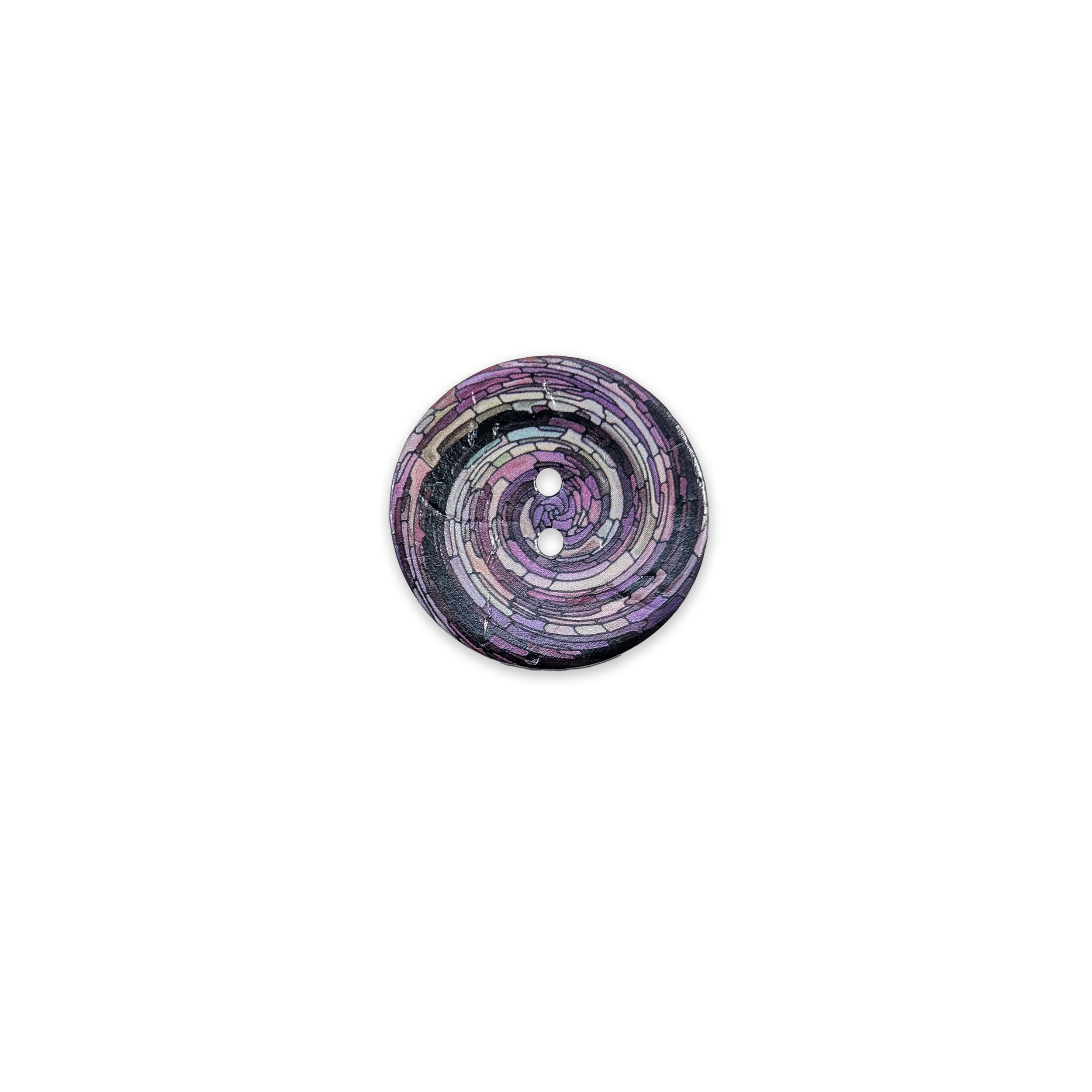 Bottone Spirale Viola 2 Fori Image