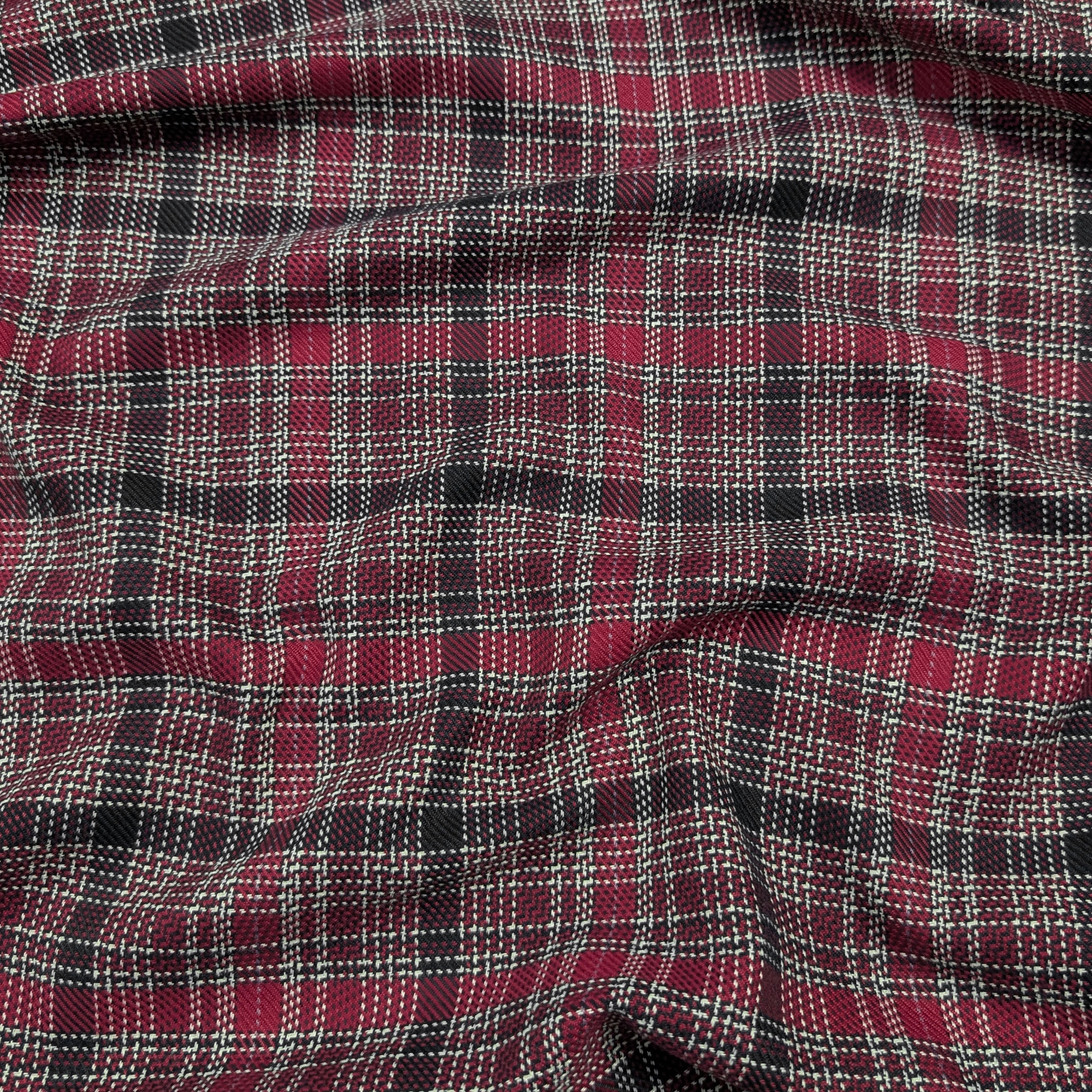 Tartan Jacquard Bordeaux Image