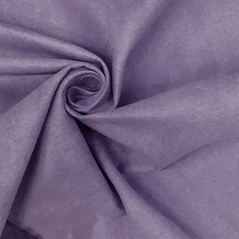Ritaglio Tessuto Nubuck Effetto Scamosciato Lilla 80x140 cm