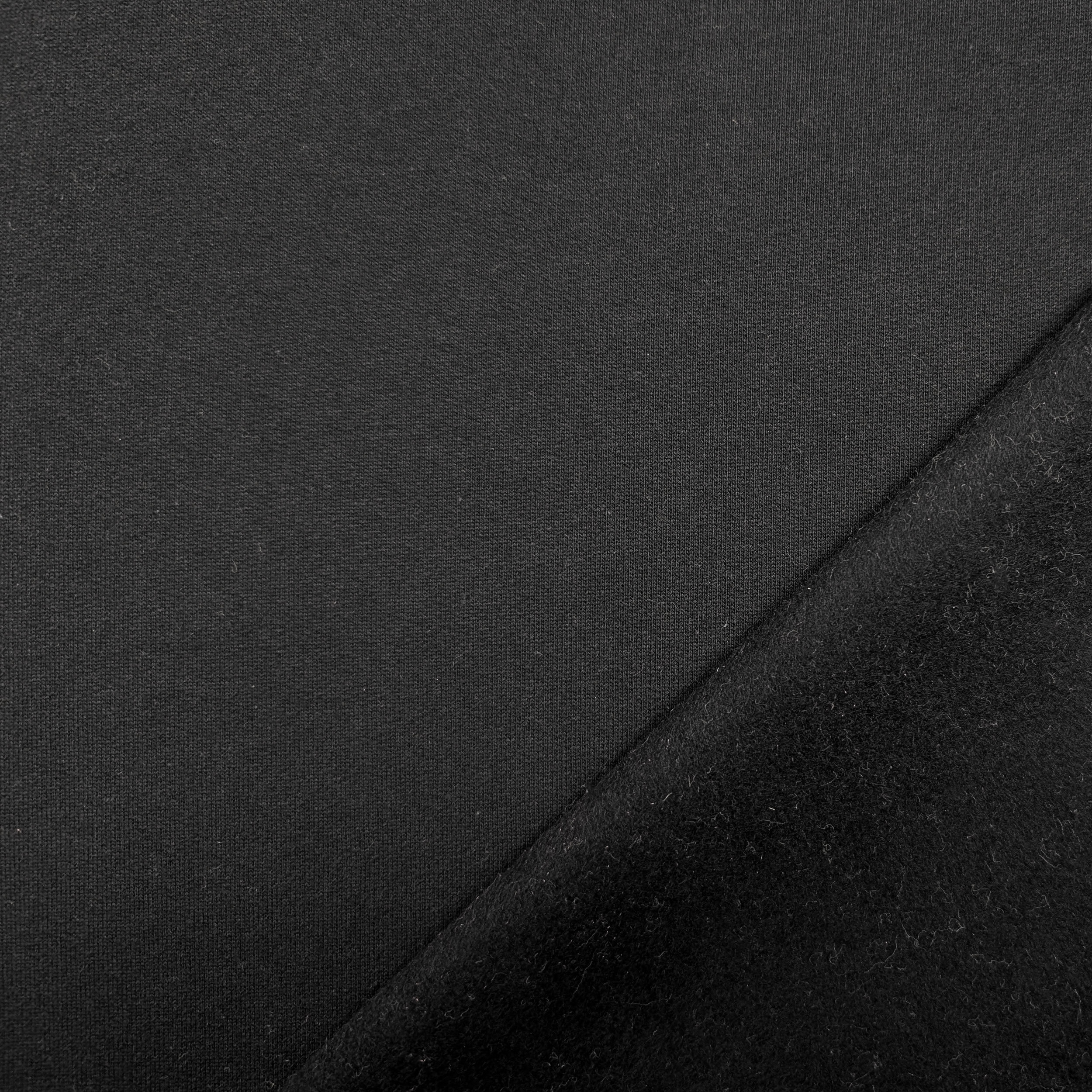 Felpa Cotone Invernale Nera Image