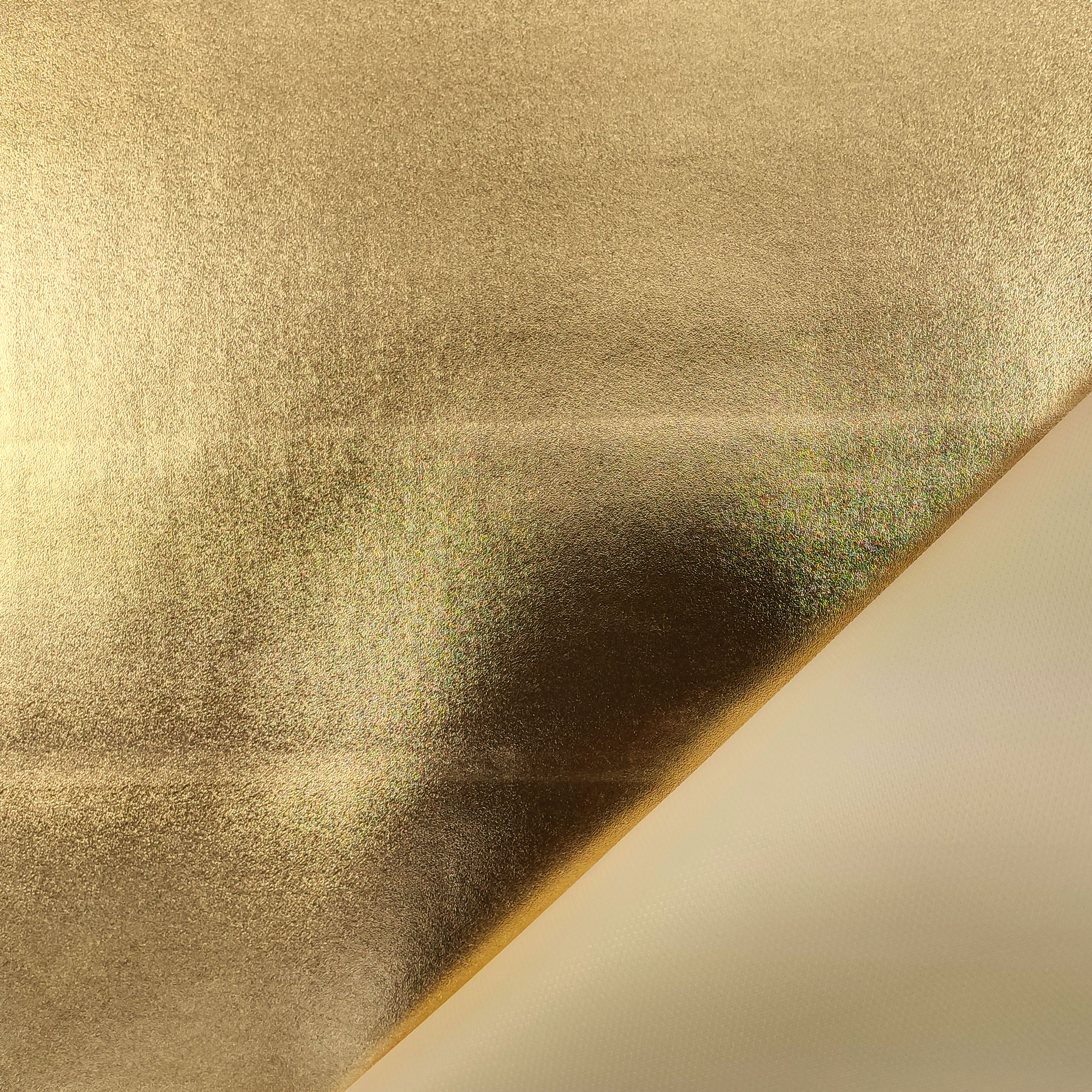 Finta Pelle Effetto Metallico Oro 
