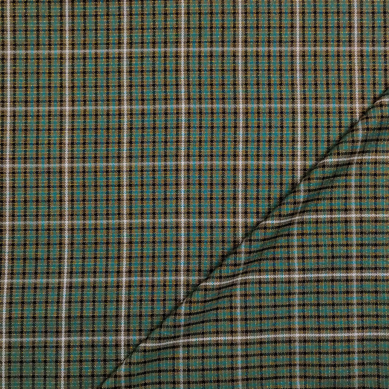 Tessuto a quadri scozzese verdone