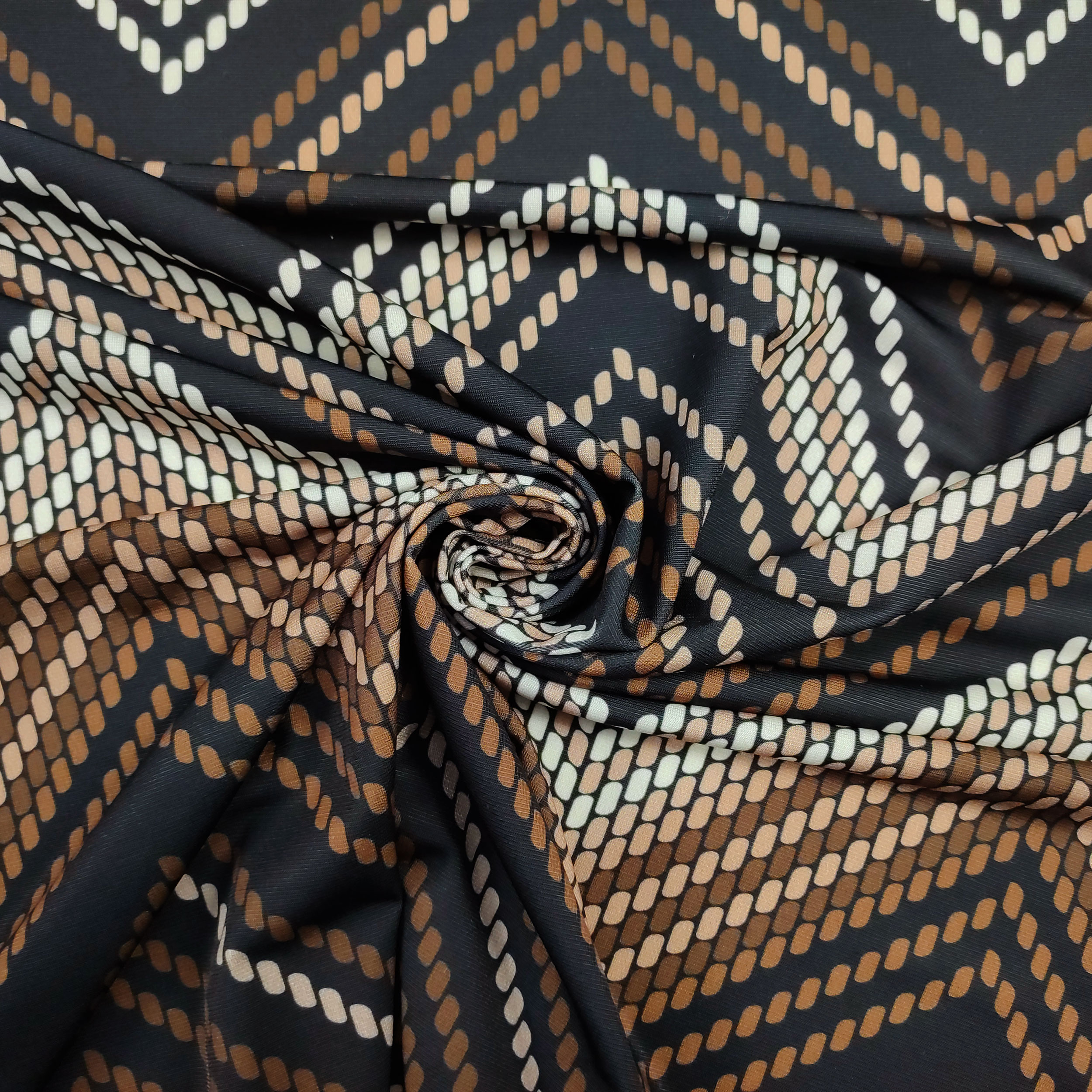 Maglina Moda Astratto Beige Marrone