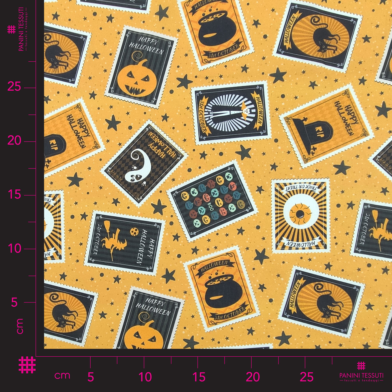 tessuto-di-cotone-francobolli-halloween