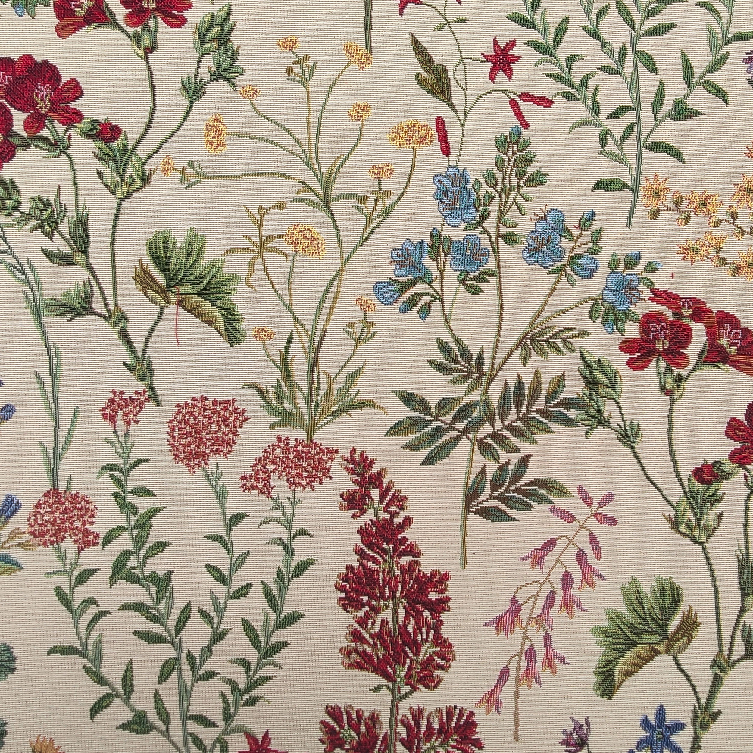 tessuto con fiori di campo gobelin