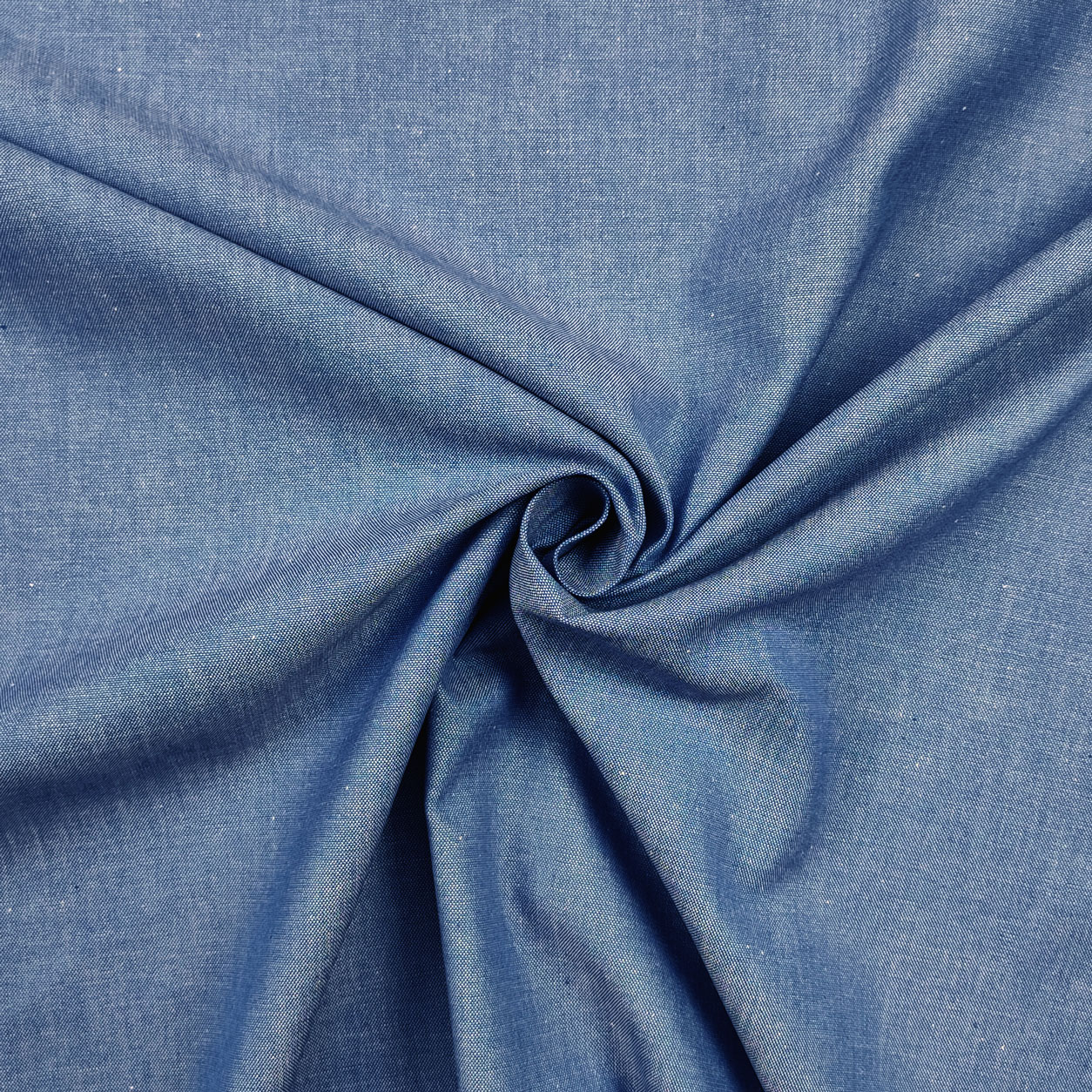 Tessuto jeans oxford azzurro medio chiaro
