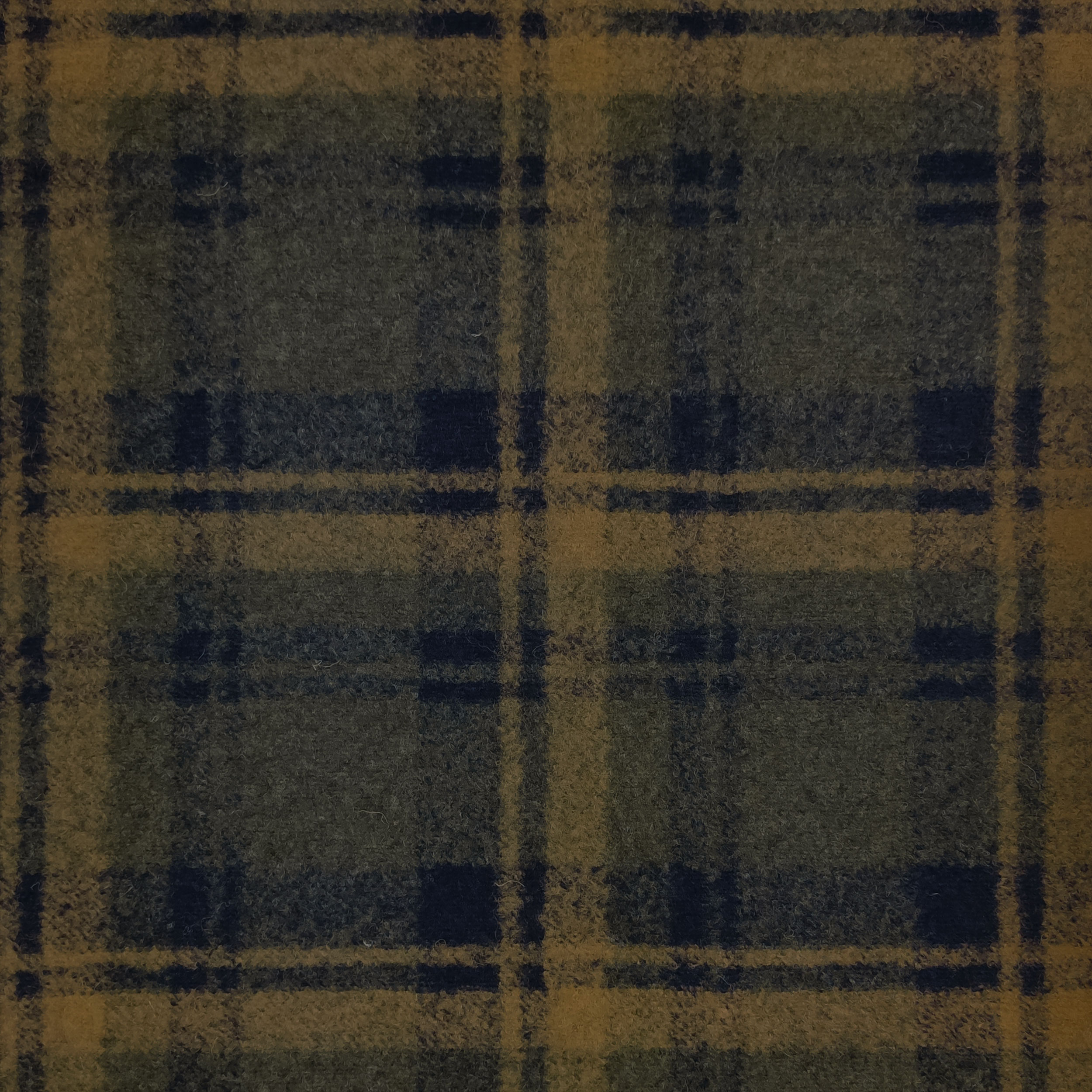 Neoprene Double Tartan Verde Senape e Tinta Unita Militare