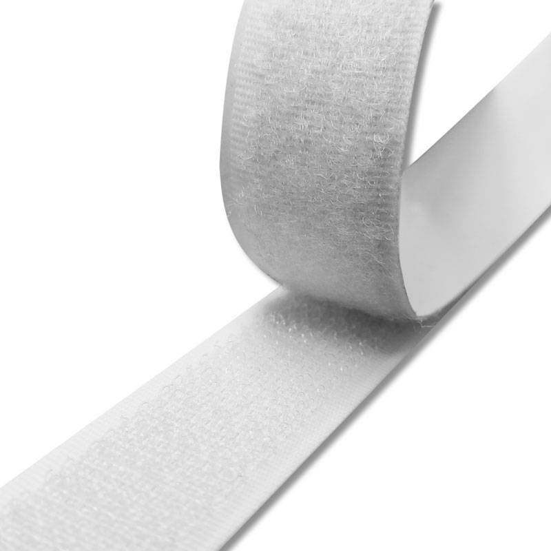 Velcro Adesivo 2 cm Bianco Parte Asola Morbida