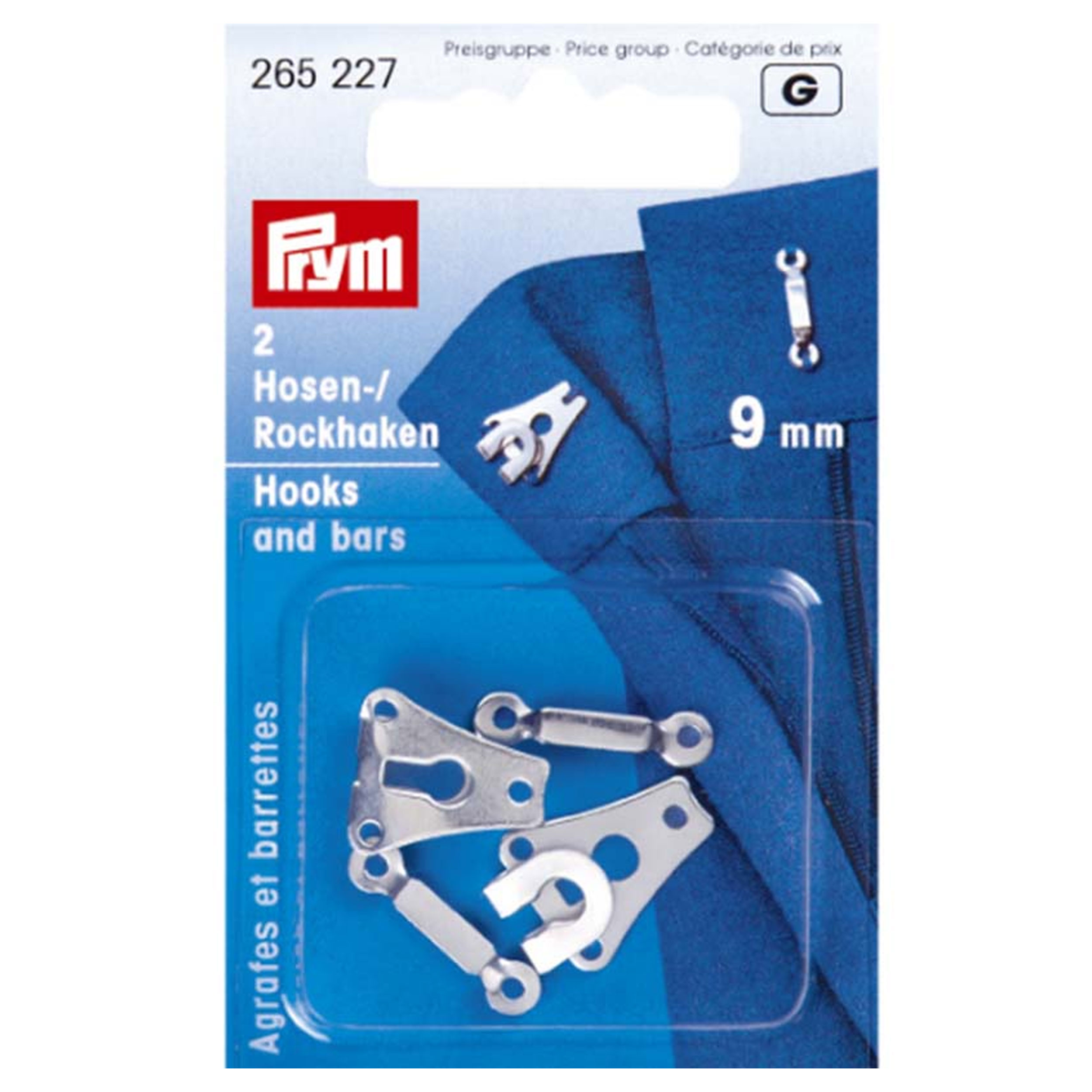 Ganci e Spranghette Prym Argento 9 mm