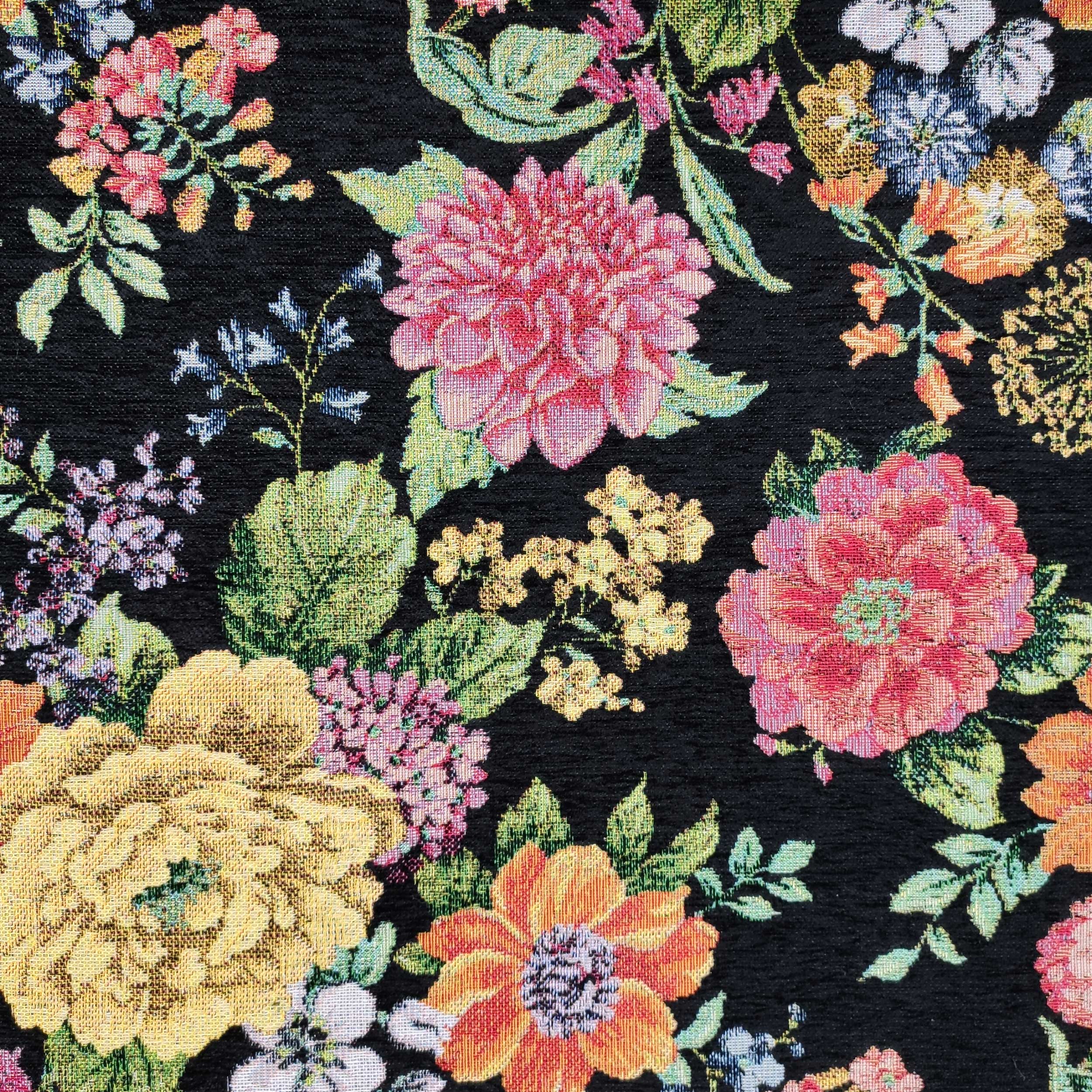 gobelin-jacquard-cinigliato-fiori-sfondo-nero