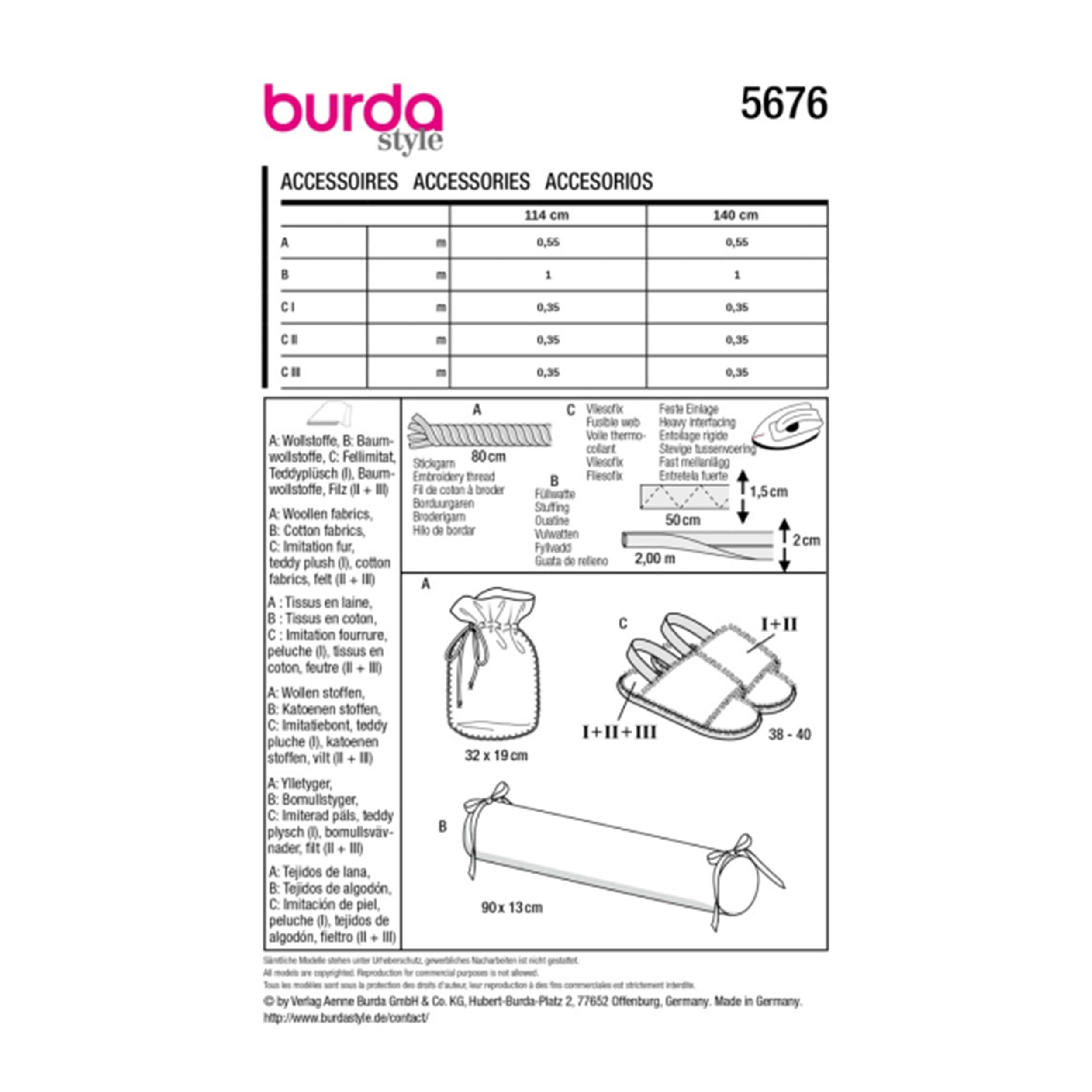 Cartamodello Burda Easy Accessori per Casa Image