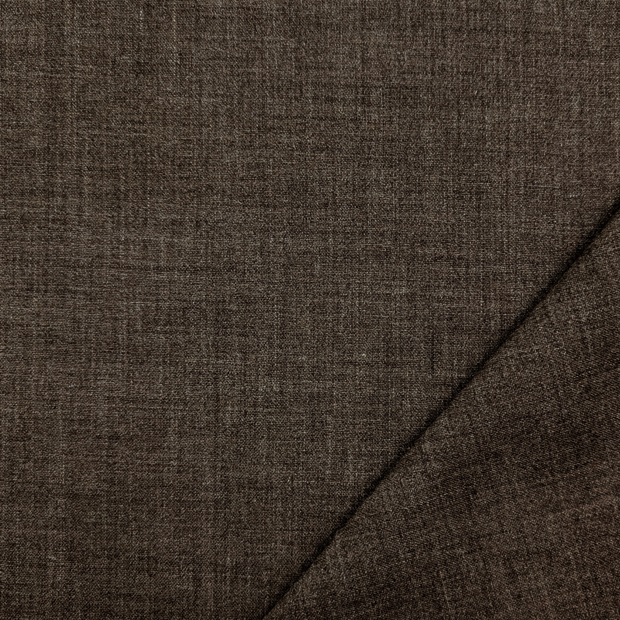 Gabardine Pura Lana Marrone Mélange Image