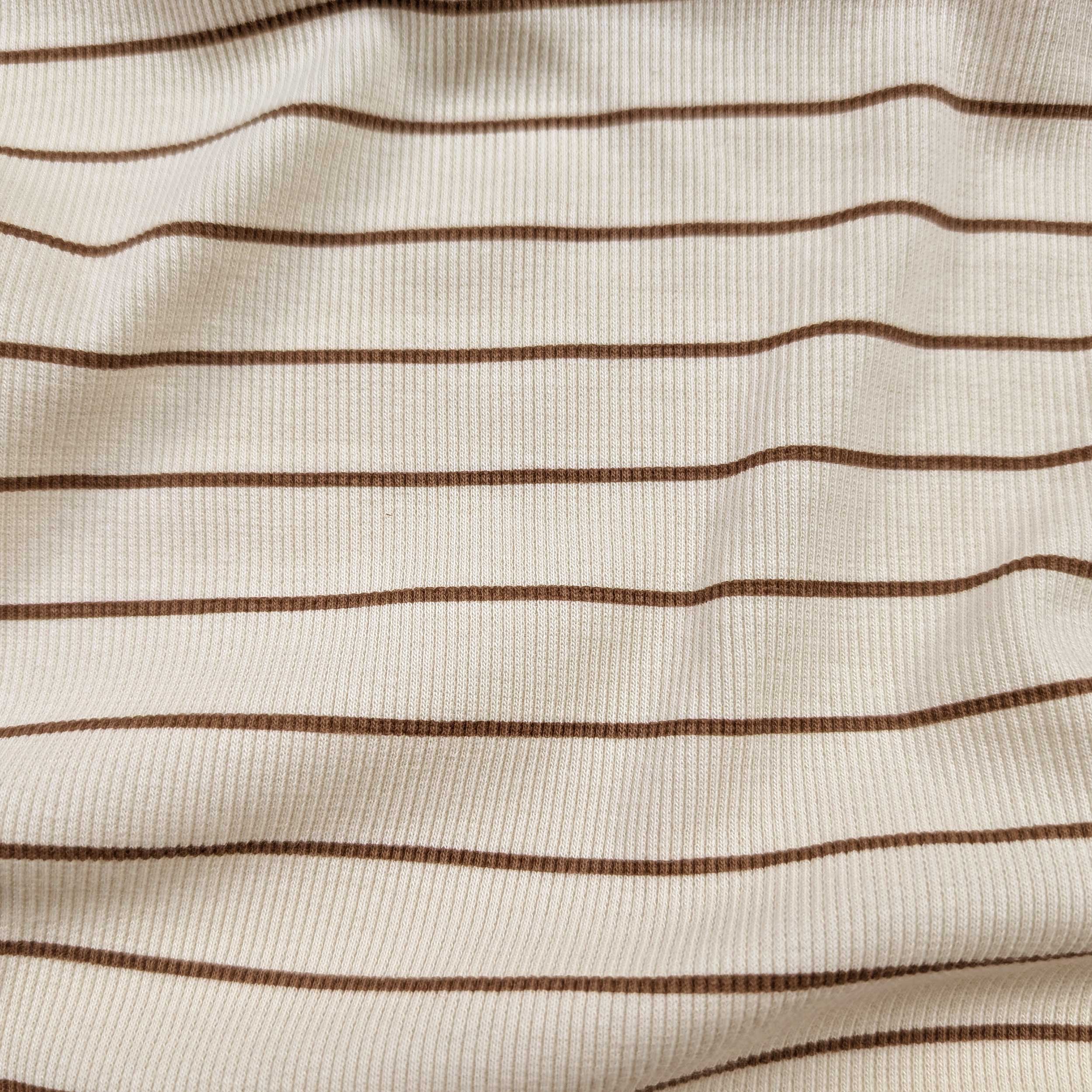 Maglia Costina Fantasia Righe Marroni Image