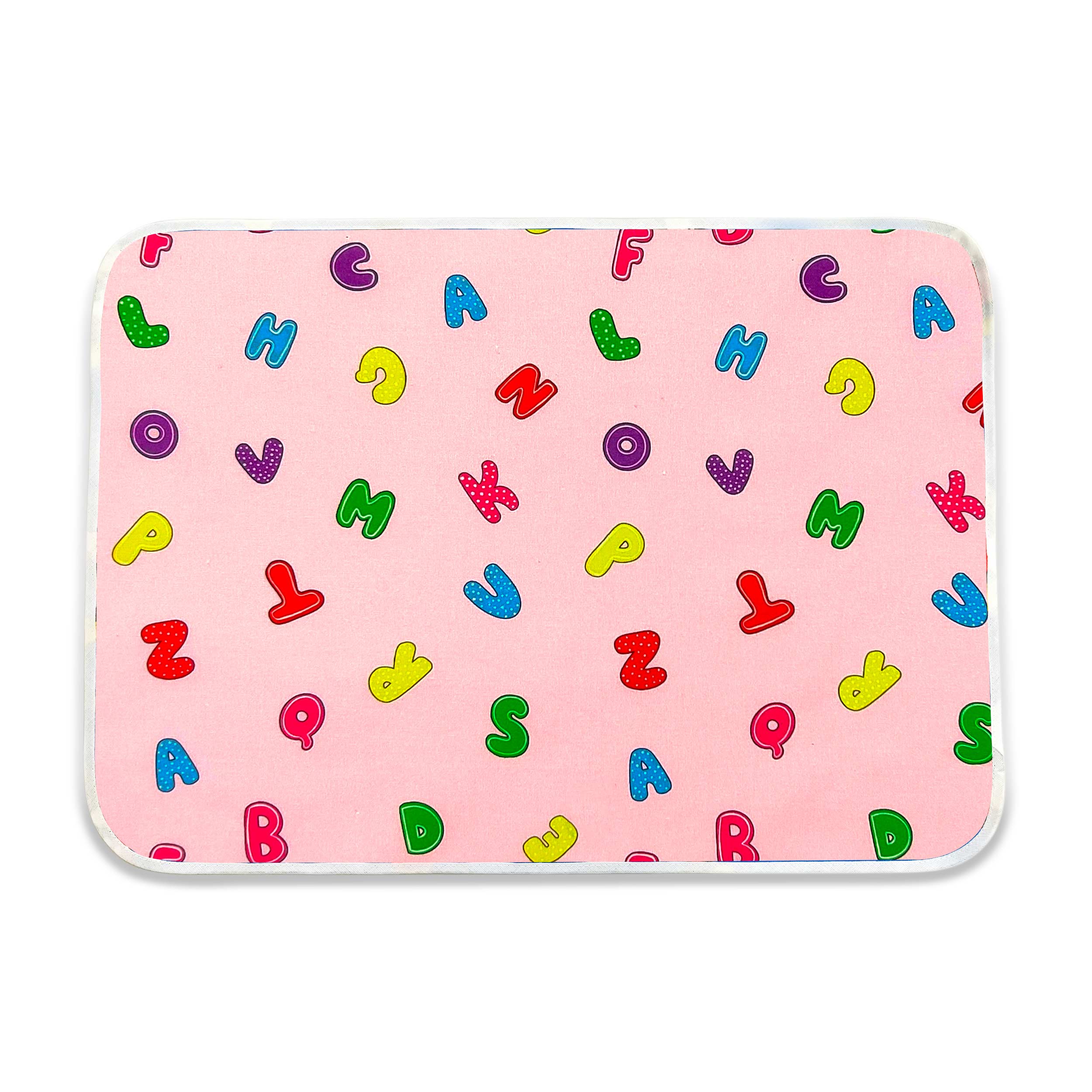 Coordinato Asilo Alfabeto Sfondo Rosa