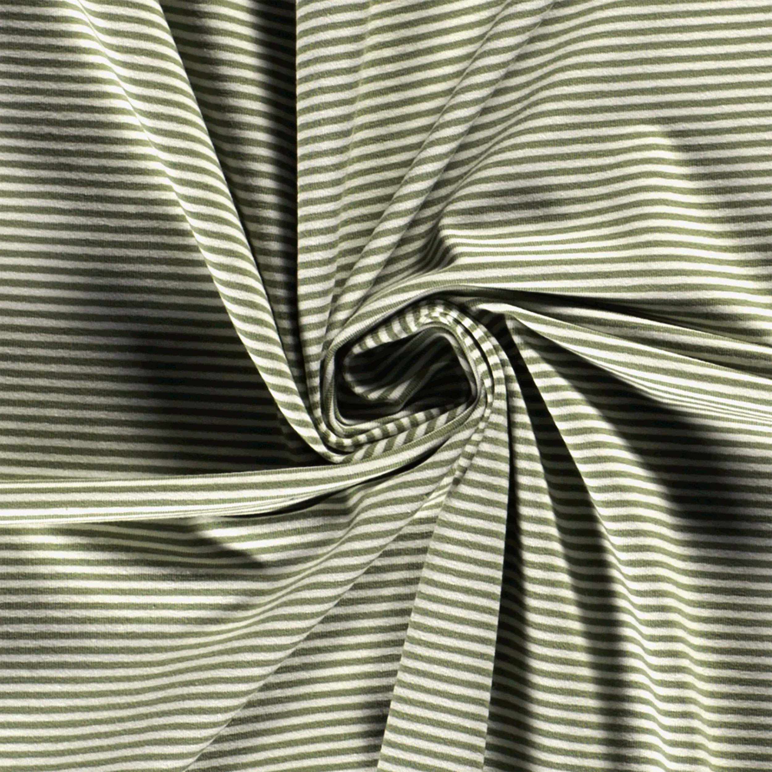 Jersey di Cotone con Righe larghe 1mm, Petrol-Nero Jersey di Cotone con Righe larghe 1mm, Petrol-Nero