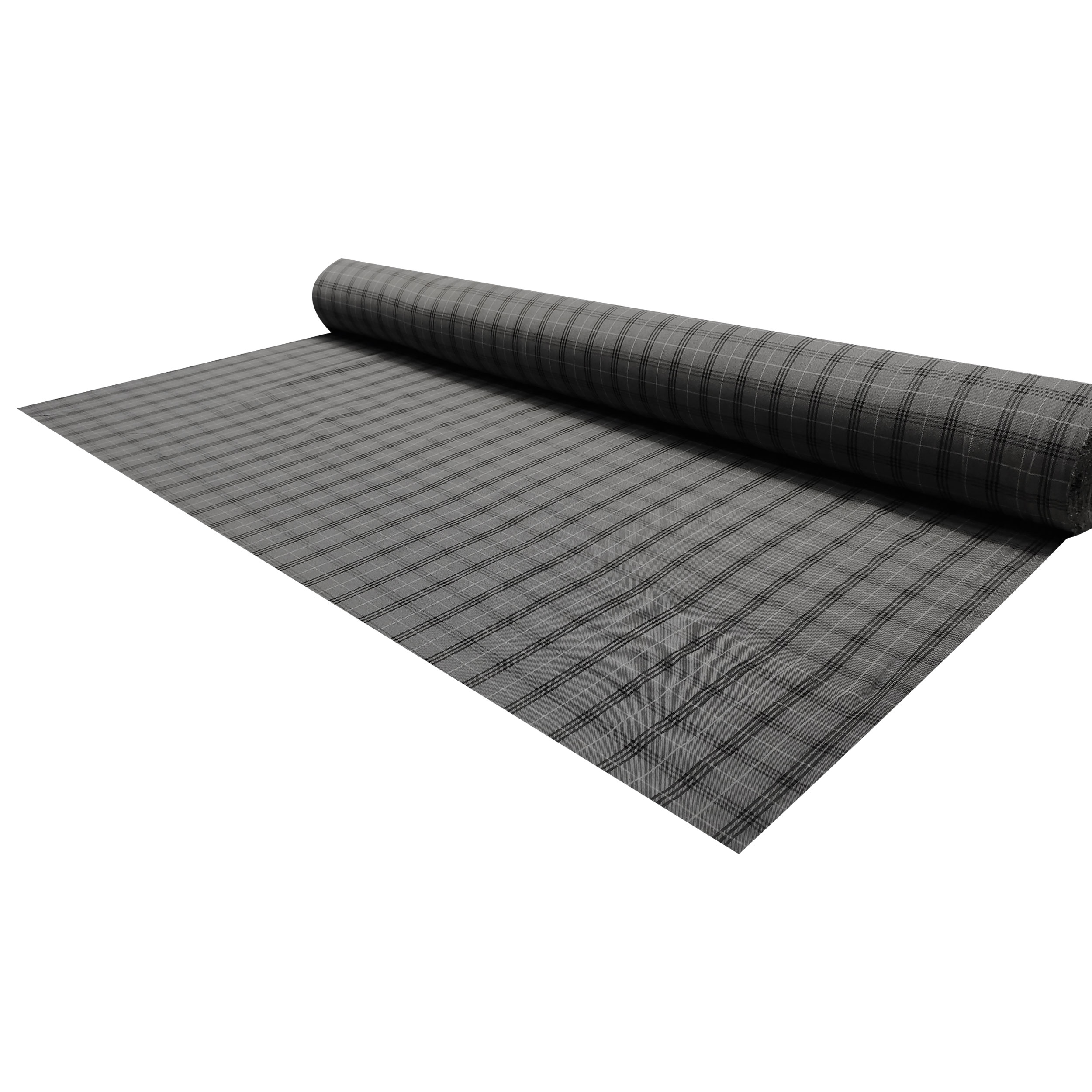 Misto Cotone Tartan Sfondo Grigio