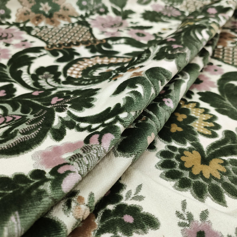 Tessuto vintage con fiori